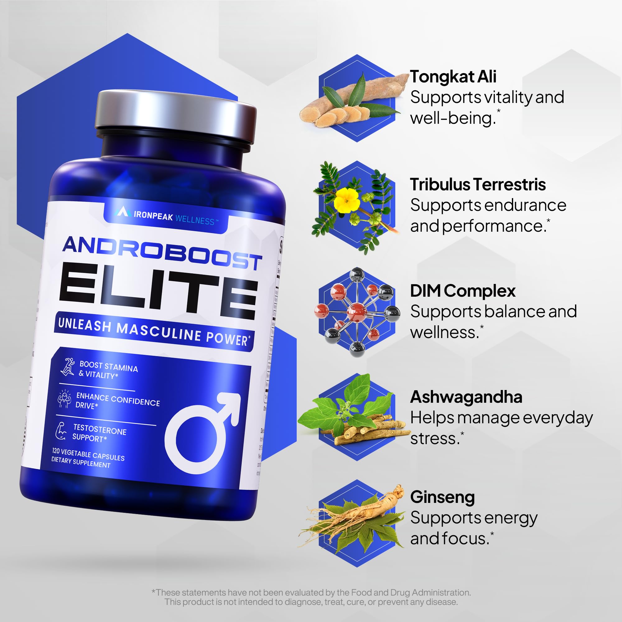 Testosterone Booster for Men | Male Enhancing | Strength | Muscle Growth — Amazon image 3