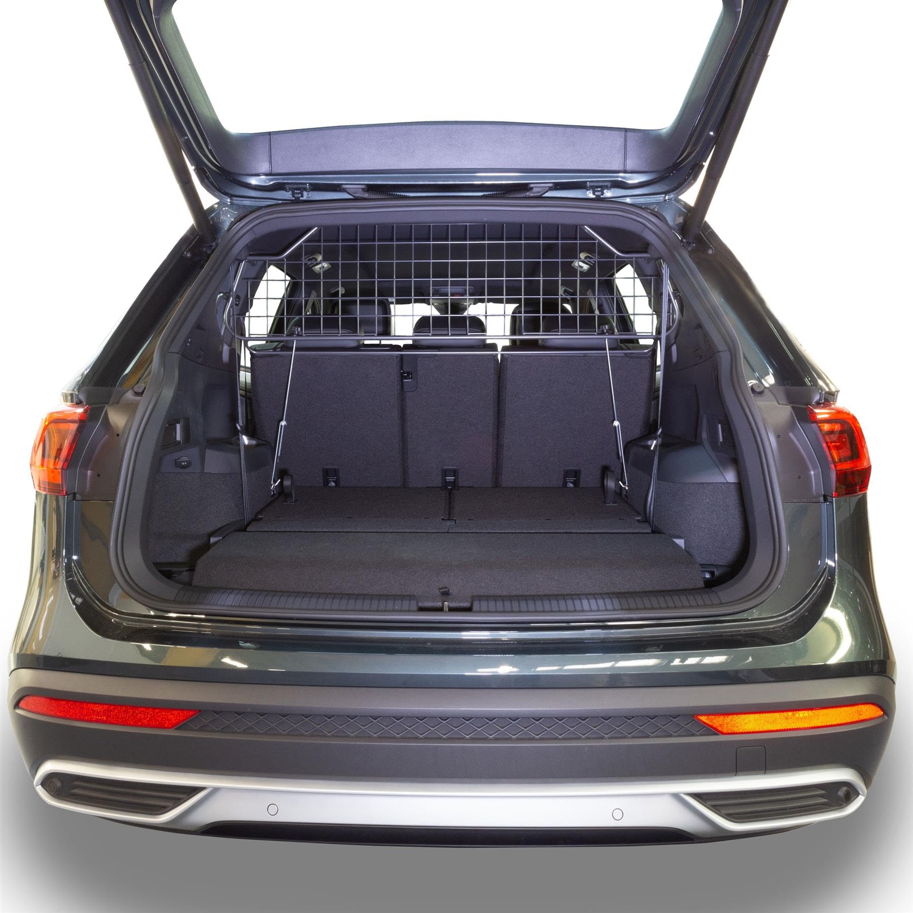 Travall Hundegitter für SEAT Tarraco 2018+, fahrzeugspezifisches Trenngitter für den Kofferraum aus Stahl, passgenau für sicheren Hundetransport