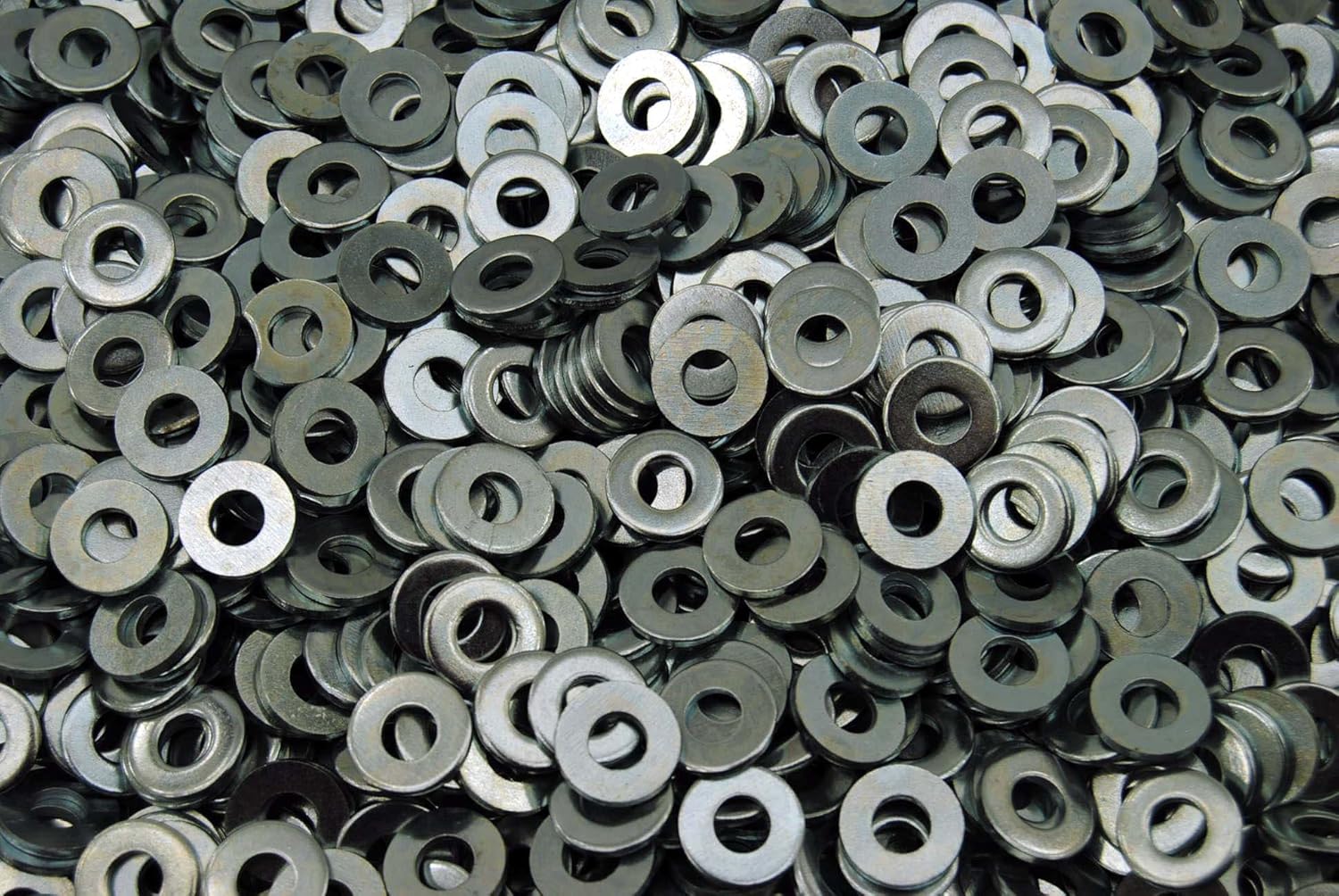 50 Lb Box 1/4 SAE Flat Washer - Zinc Plated - Approx. 11,000 pcs Bulk