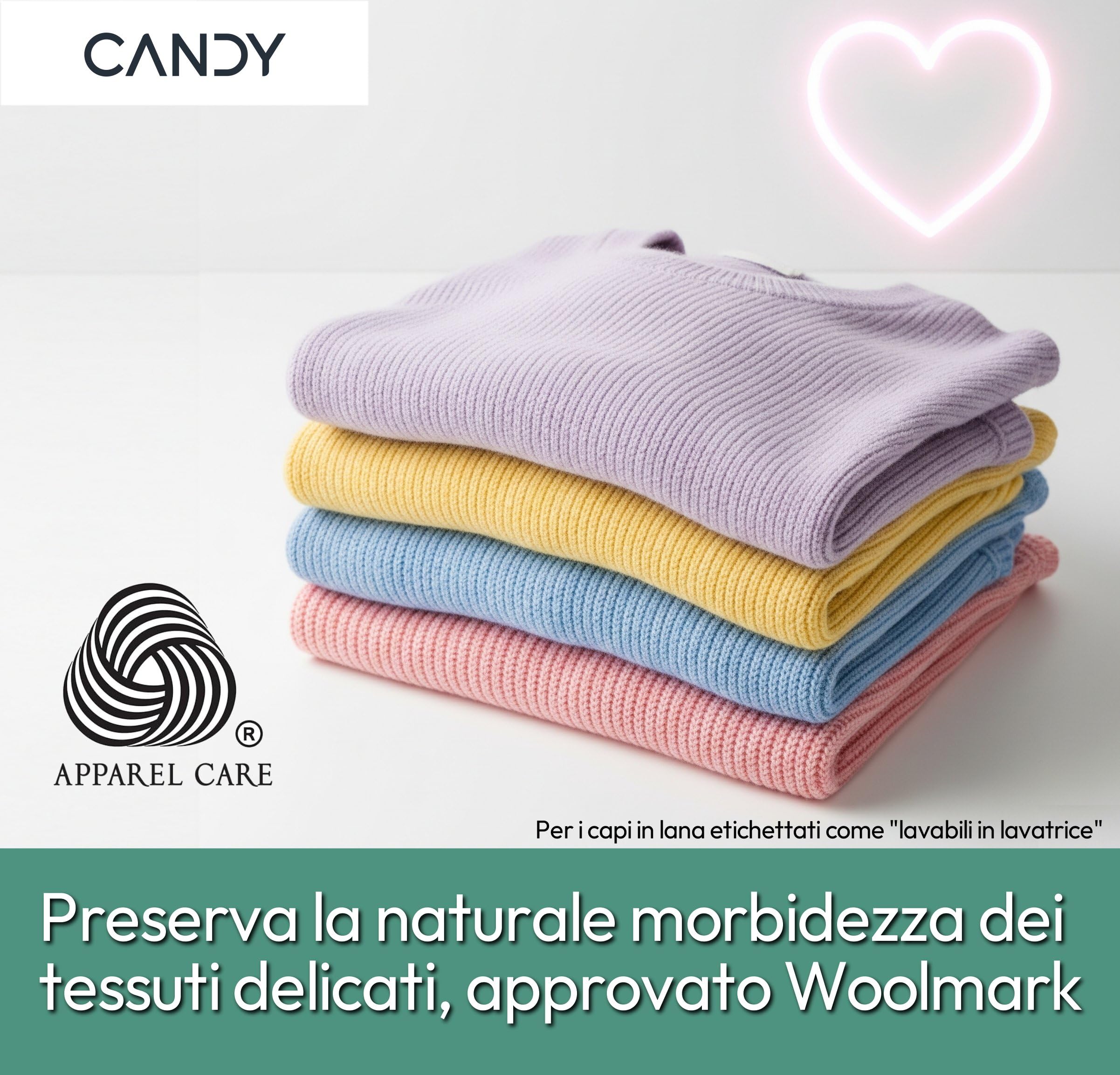 Candy Smart Pro CRO EH10N2TE-S, Asciugatrice 10KG, Pompa di Calore, Connetività Wi-Fi + BLE, App HOn, Woolmark Certification, Rumorosità (dB) 64, 85 x 59.6 x 58.5 cm(A x L x P cm), Bianca - Classe D