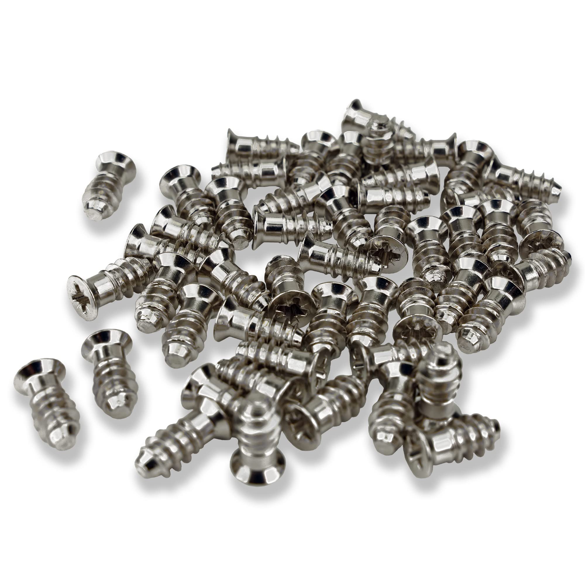 Stahlia 100 Tornillos Europeos, 6,3 X 20 Mm, Cabeza Avellanada Para Muebles De 5 Mm De Diámetro, Tornillos Para Rieles De Cajones, Tornillos Especiales, Tornillos Para Armarios, Muebles Y Bisagras