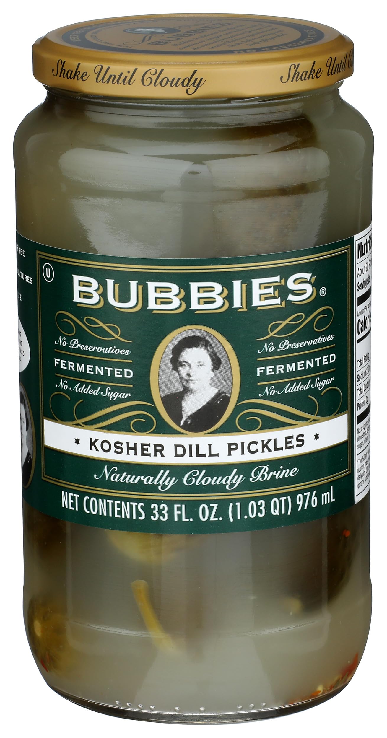 Bubbies, Pickles, Kosher Dills, 33 oz