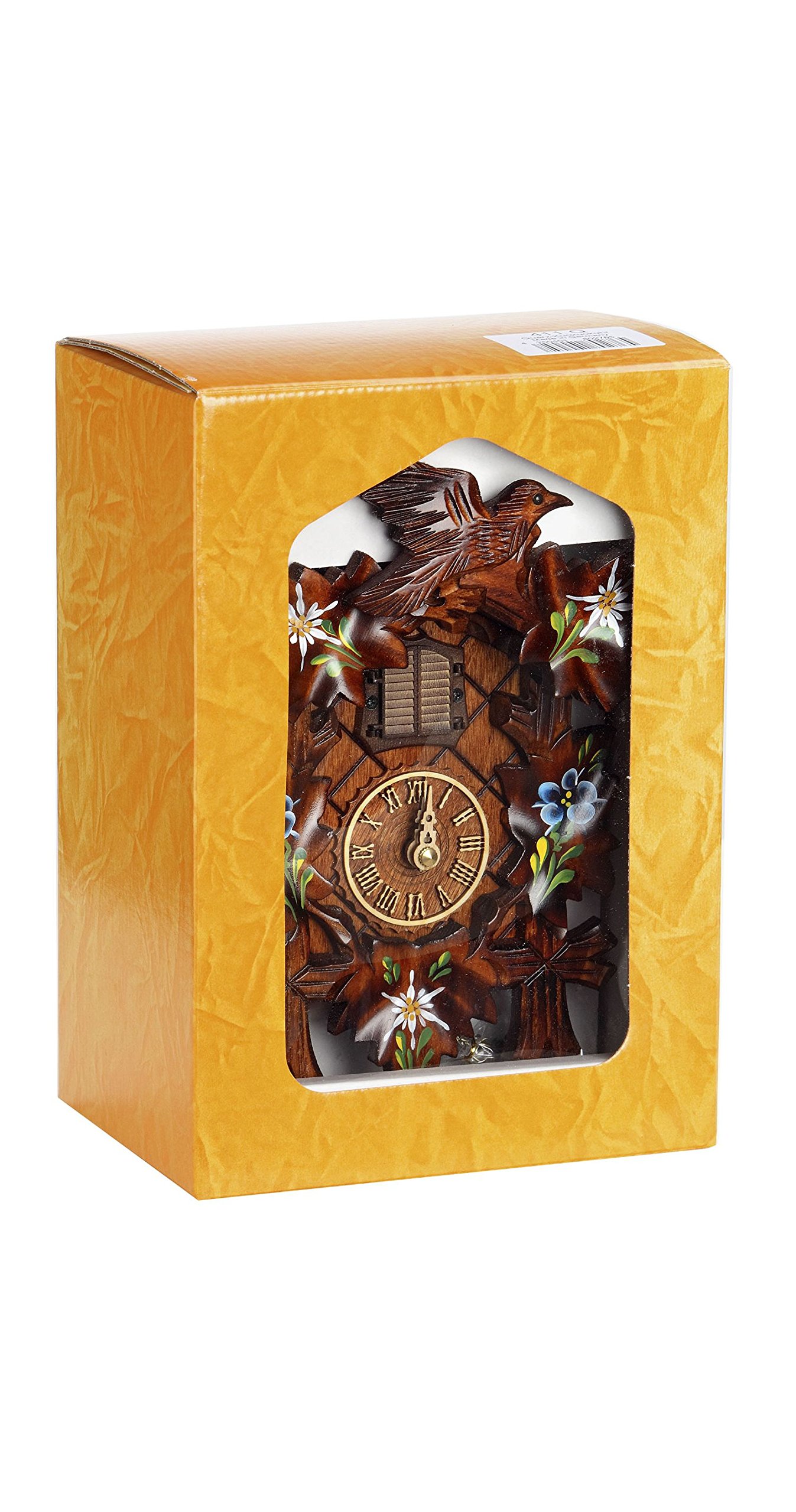 Horloge Coucou Forêt Noire Trenkle quartz mélodie pendule murale en bois sculpté