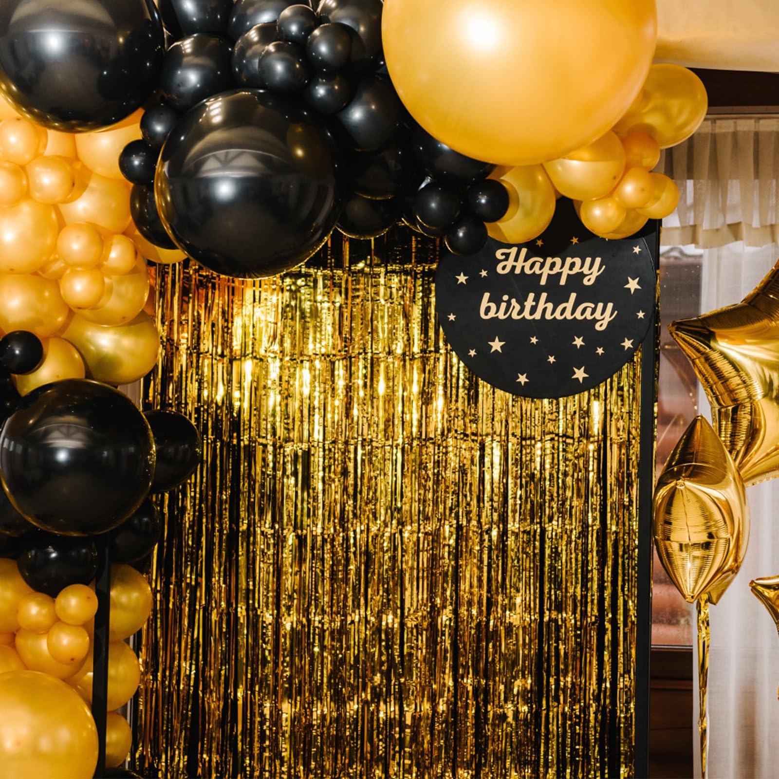 Lot De 6 Rideaux à Paillettes - 1 M X 2 M - Pour Anniversaire