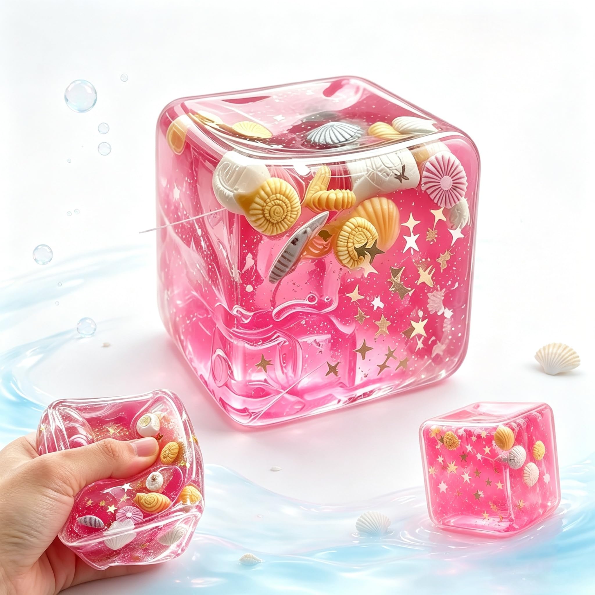 Squeeze Squishy Toys,Slowing Rising Anxiety Sensory Stress Balls(Pink#1pc)