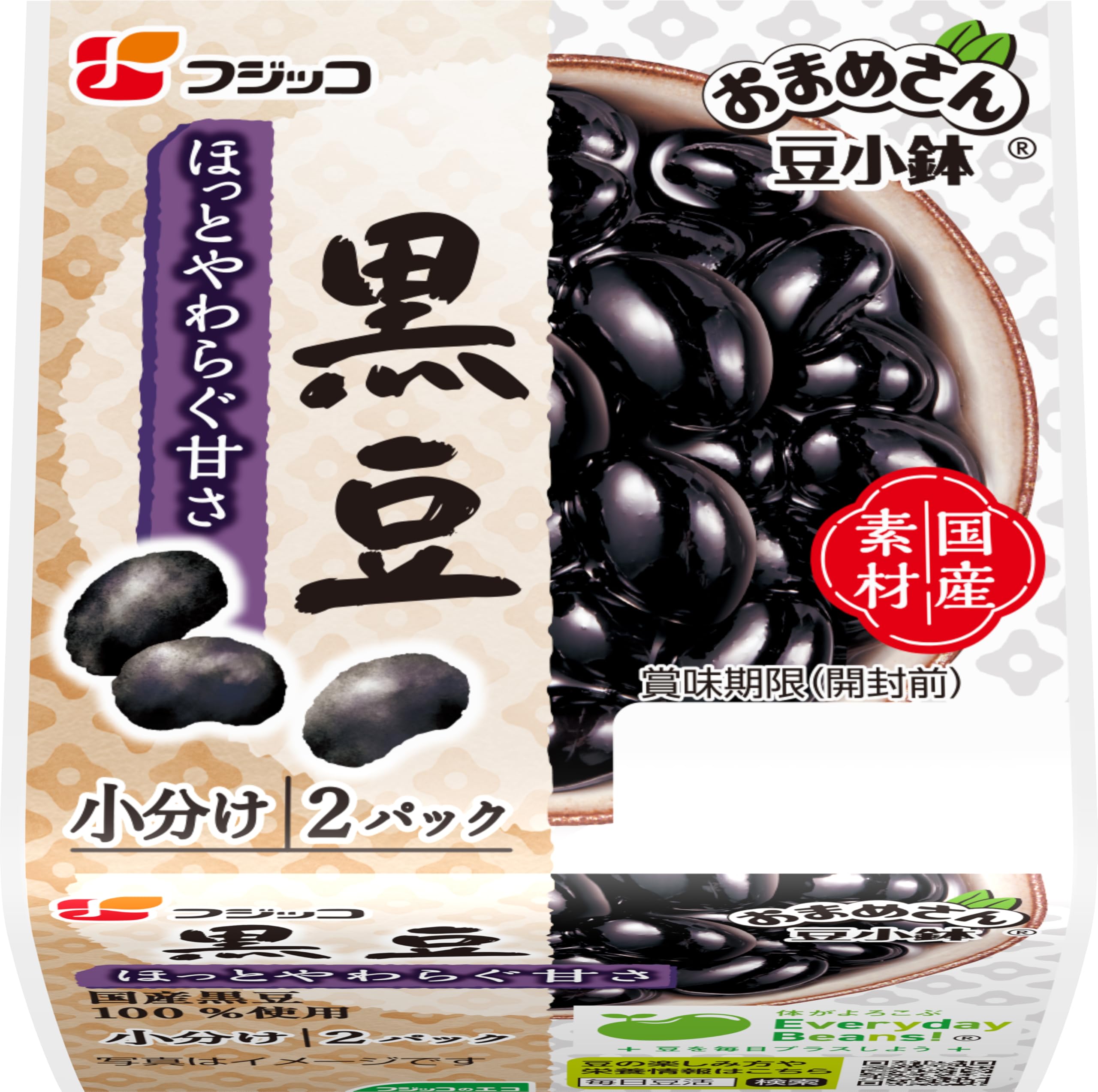 黒豆さん専用 Amazon.co.jp: [冷蔵]フジッコ おまめさん豆小鉢 黒豆 62g×2パック