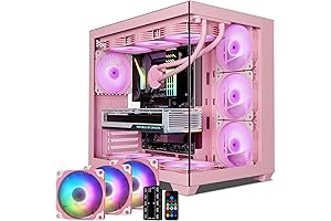 Vetroo AL900 ATX PC Case: Stunning Pink Illumination