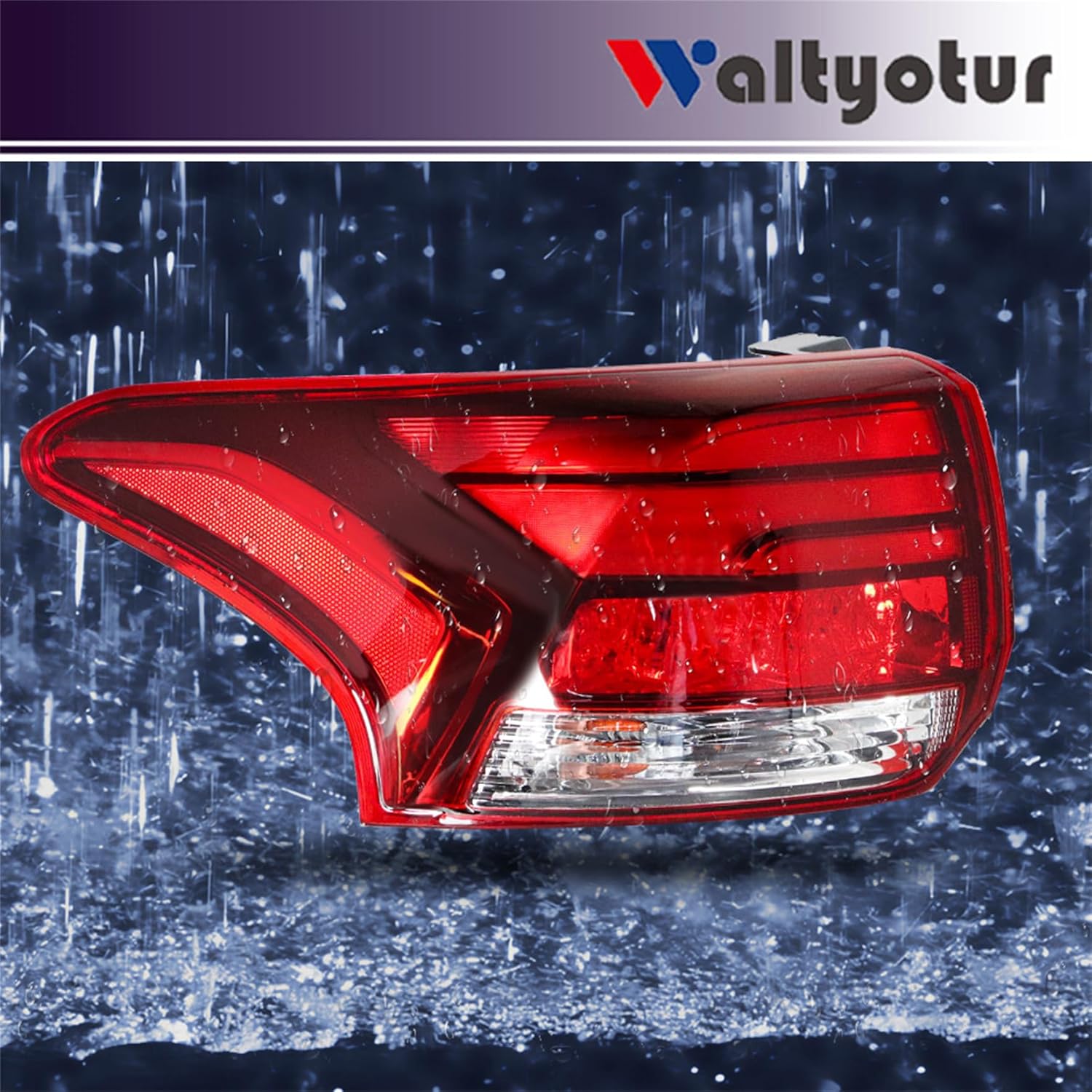 waltyotur Rear Brake Light Tail Light Assembly Replacement for Outlander 2016-2021 8330B177 Outer Left Driver Side Taillight