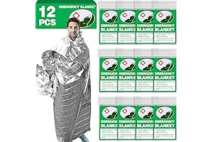 12-Pack Emergency Thermal Blankets for Survival: Essential Protection and Warmth