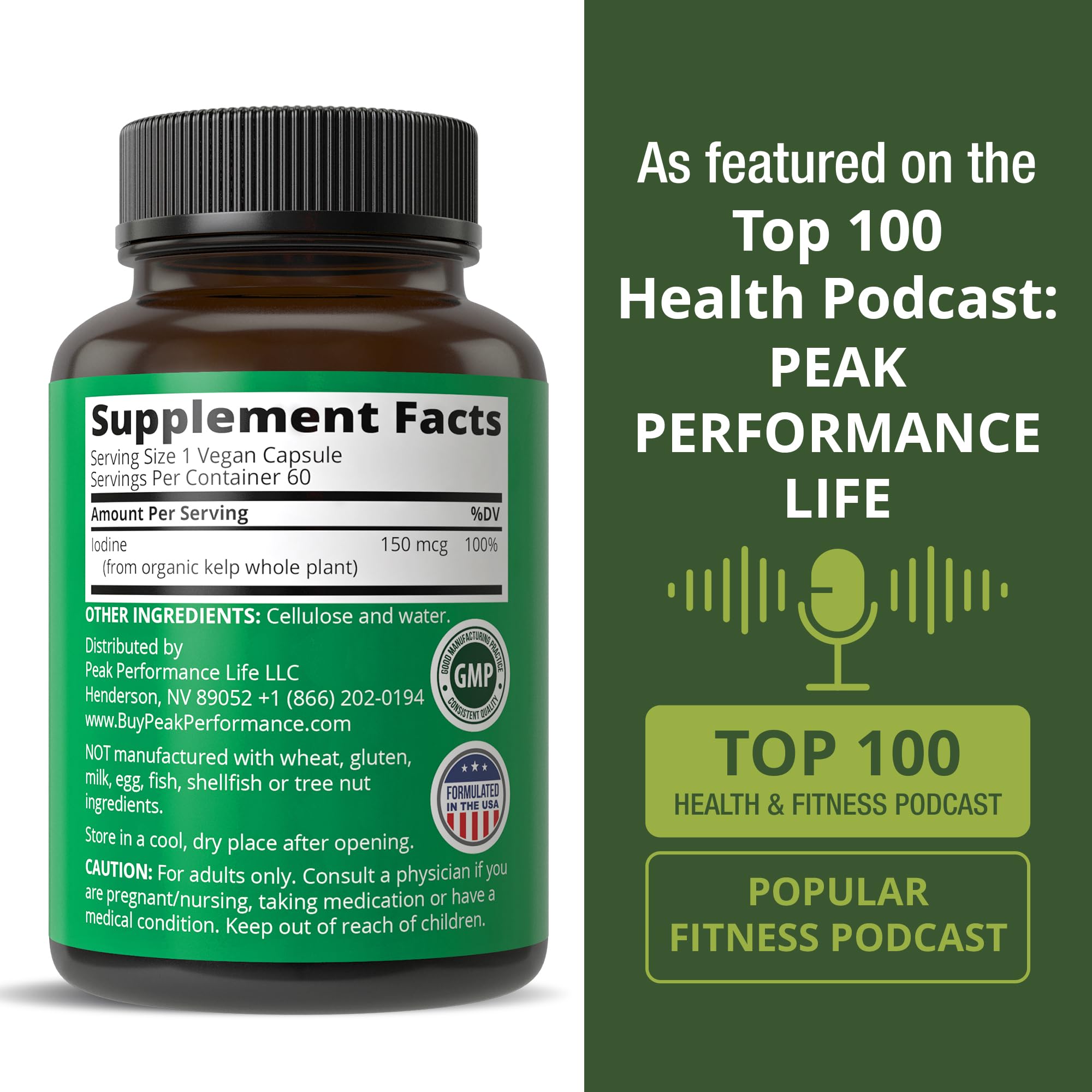 Peak Performance Raw Whole Food Iodine Supplement from Organic Kelp — Amazon image 6