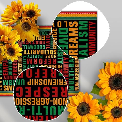 Miniatura 4 de Nepnuser Camino de mesa Black History Month Juneteenth Black Pride Party comedor cocina decoración interior y exterior 13 x 90 pulgadas