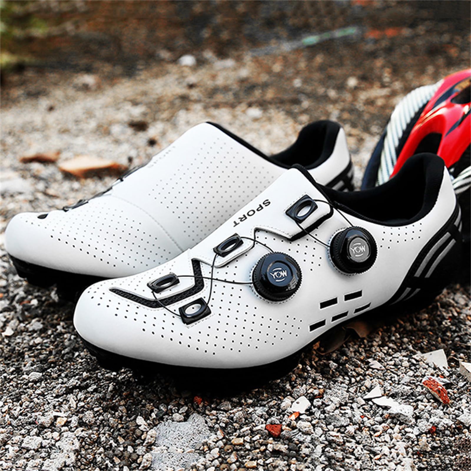 JiuQing Buty do jazdy na rowerze górskim Mężczyźni Kobiety z blokami SPD Buty rowerowe MTB Buty do jazdy na rowerze na świeżym powietrzu