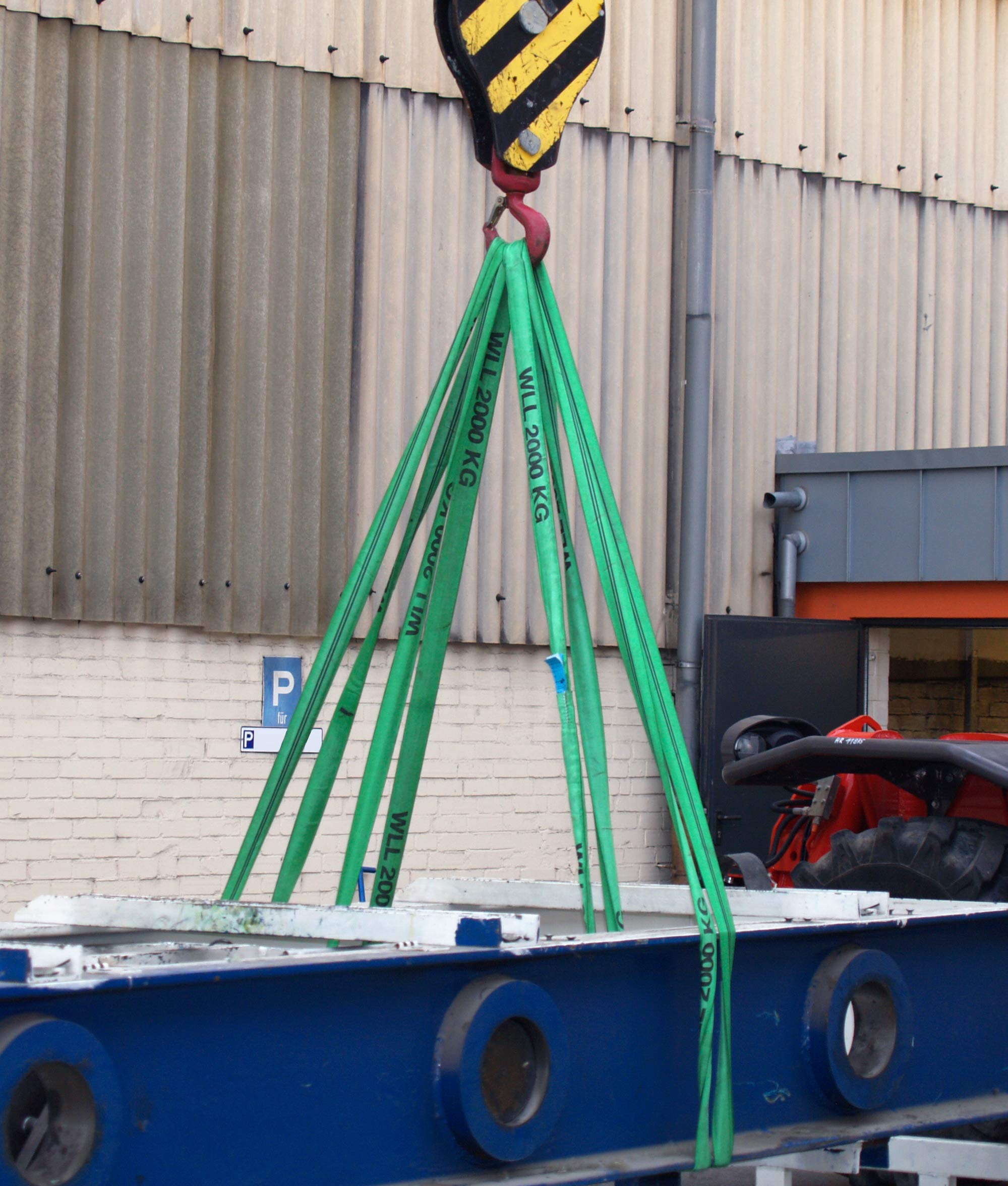 Dolezych Eslinga Redonda de Doble Revestimiento 2000 kg 1 m Verde