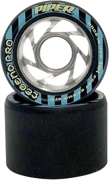 Piper Legend Pro Quad Roller Skate Wheels - Indoor Speed Skating Wheels with VoodooThane Urethane - 63.5mm Performance Wheels for Rhythm, Jam, and Speed Skating - Set of 8