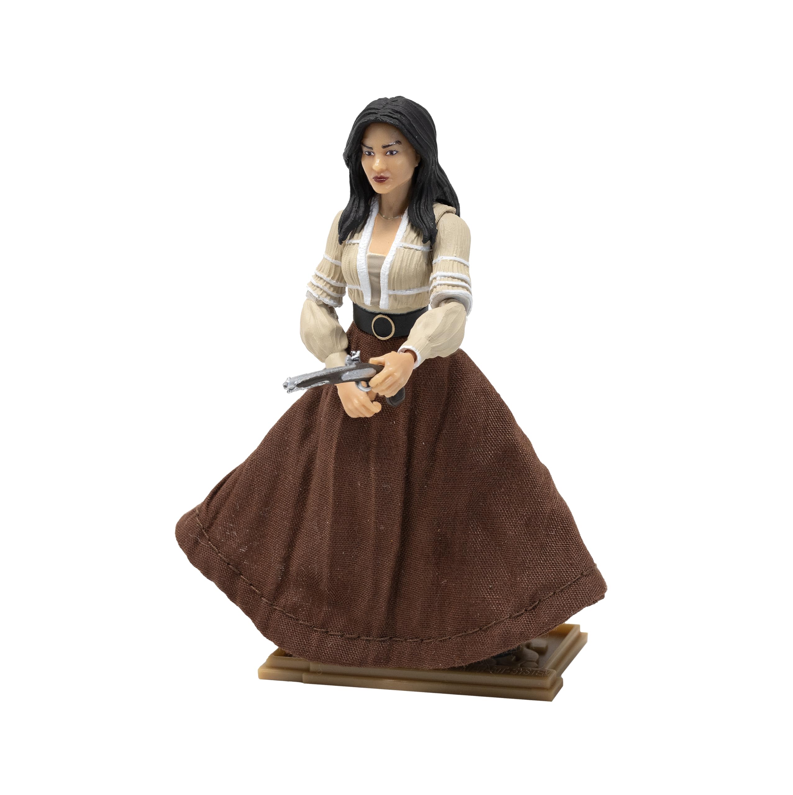 Boss Fight Studio Hero H.A.C.K.S. Elena, Heroine Daughter of Zorro Action Figure – Highly Articulated Collectible Figurine with Accessories Including Gun, Sword, Soft Goods Skirt, and Stand – 1:18