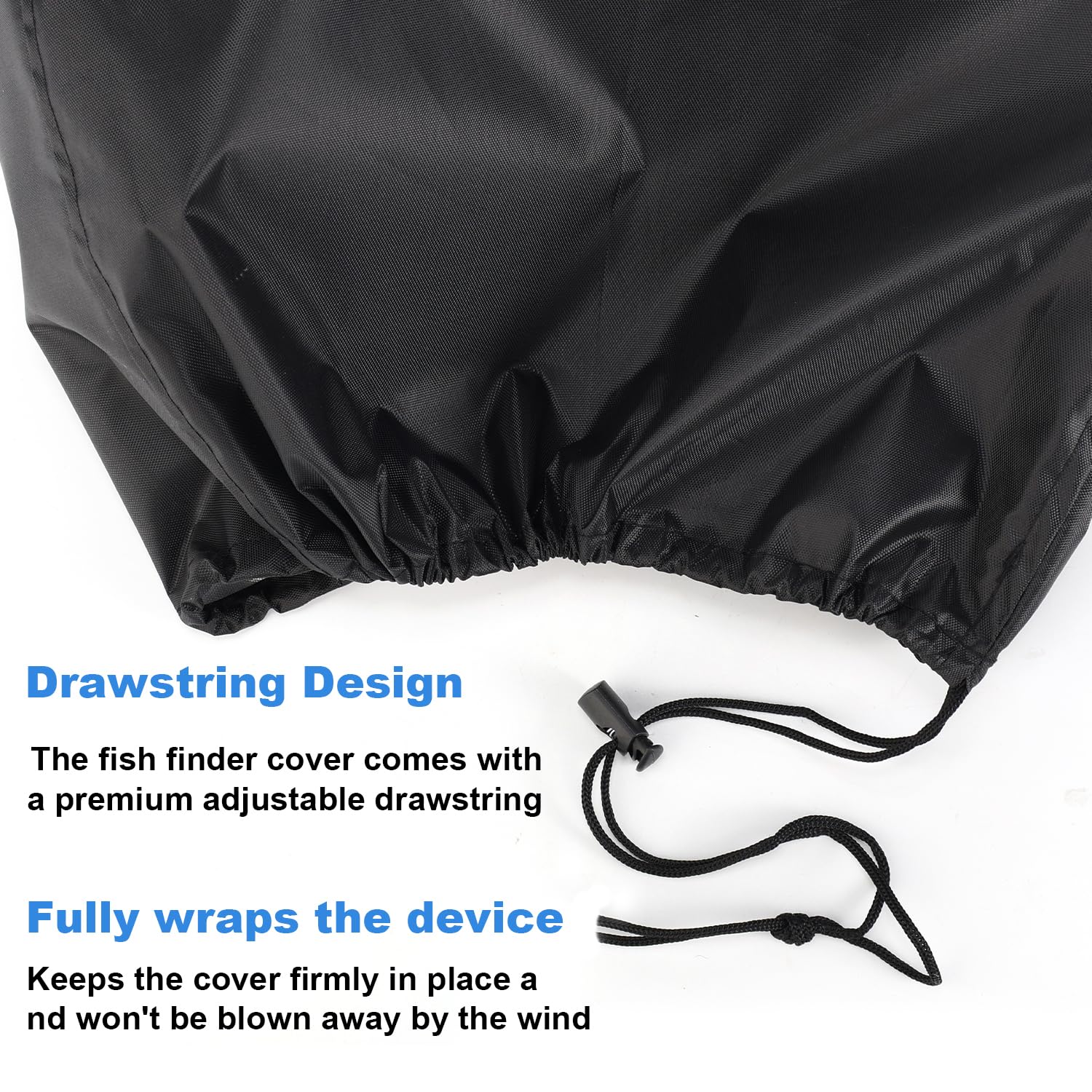 Cubierta del Buscador de Peces for Lowrance Humminbird de, Impermeable Tela Oxford 210D Funda Protección con Revestimiento Plateado y Cordón para Proteger la Pantalla y el Dispositivo