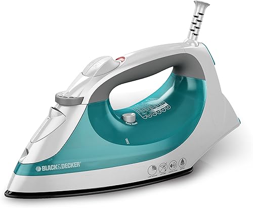 Black + Decker - Plancha de vapor Xpress, tecnología Smartsteam, Aguamarina, IR05X
