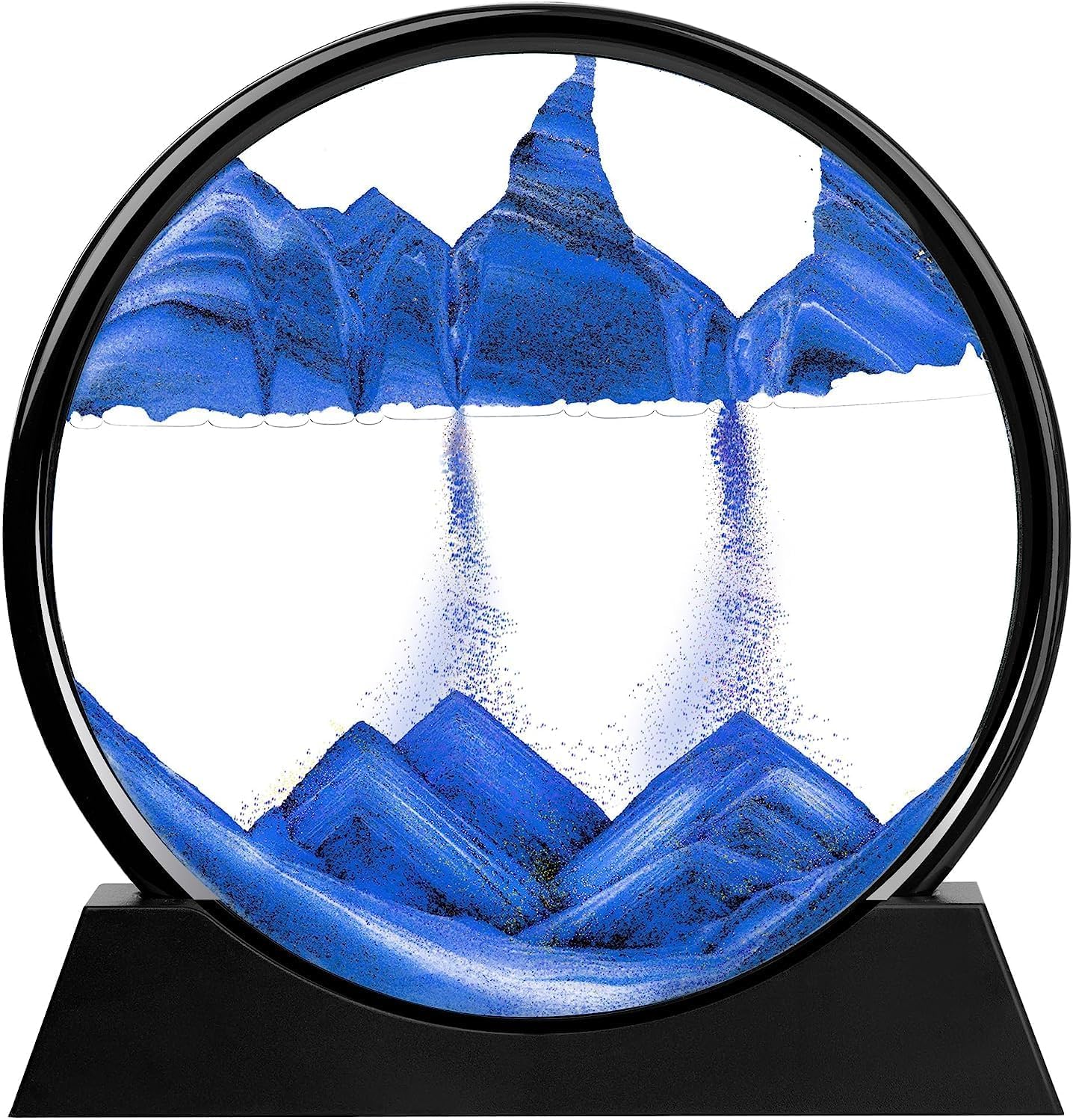 BHAKTVATSAL 3D Moving Sand Art Picture Round Glass Wall Mount Deep Sea Moving Sand Art Liquid Motion Kids Gift, Flowing Sand Frame Desktop Art Bookshelves Home Office Decoration Christmas Gifts (B0D2HXJV92) Amazon Price History, Amazon Price Tracker