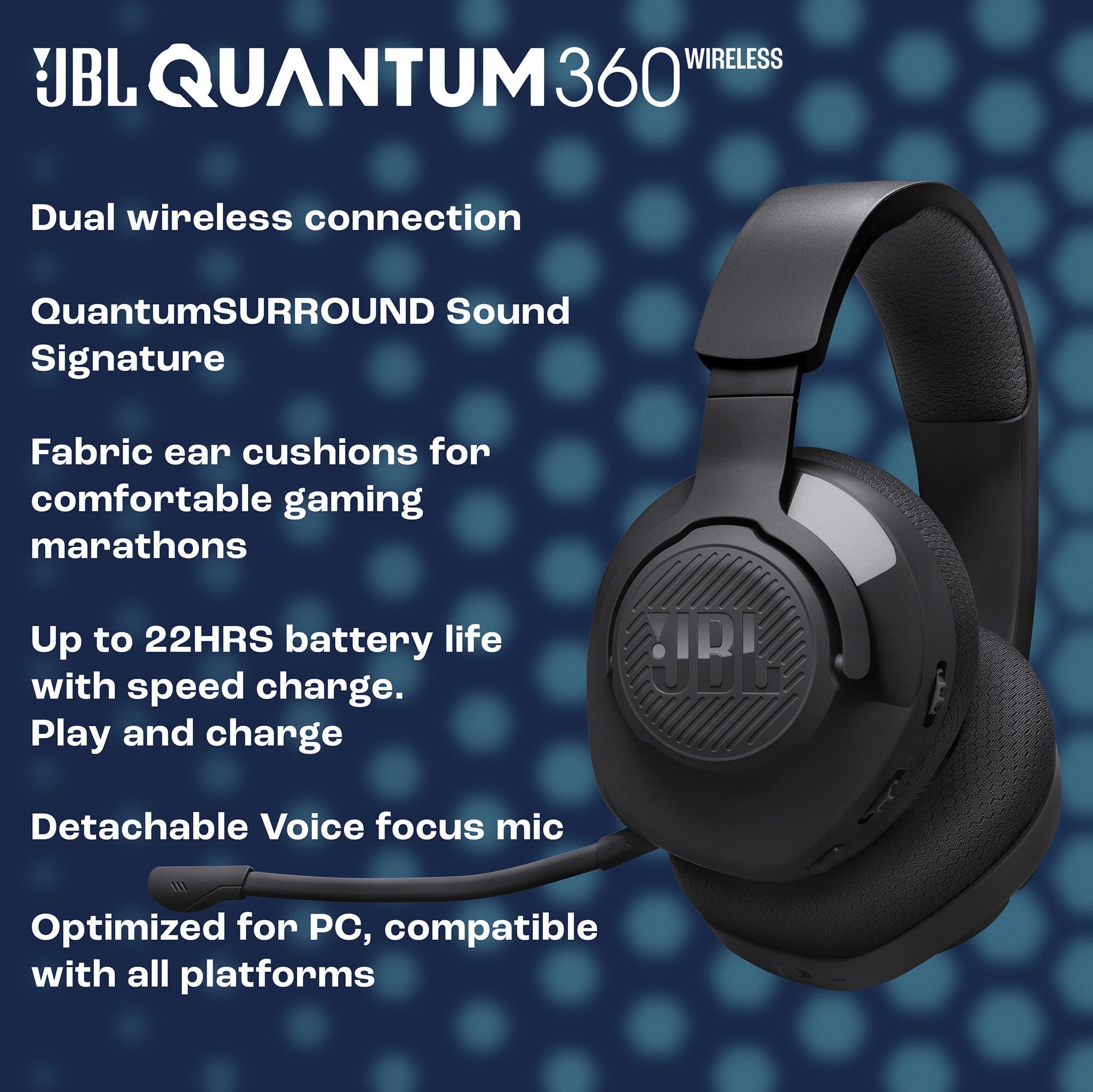 Amazon.com: JBL Quantum 360X - Wireless Over-Ear Gaming Headset