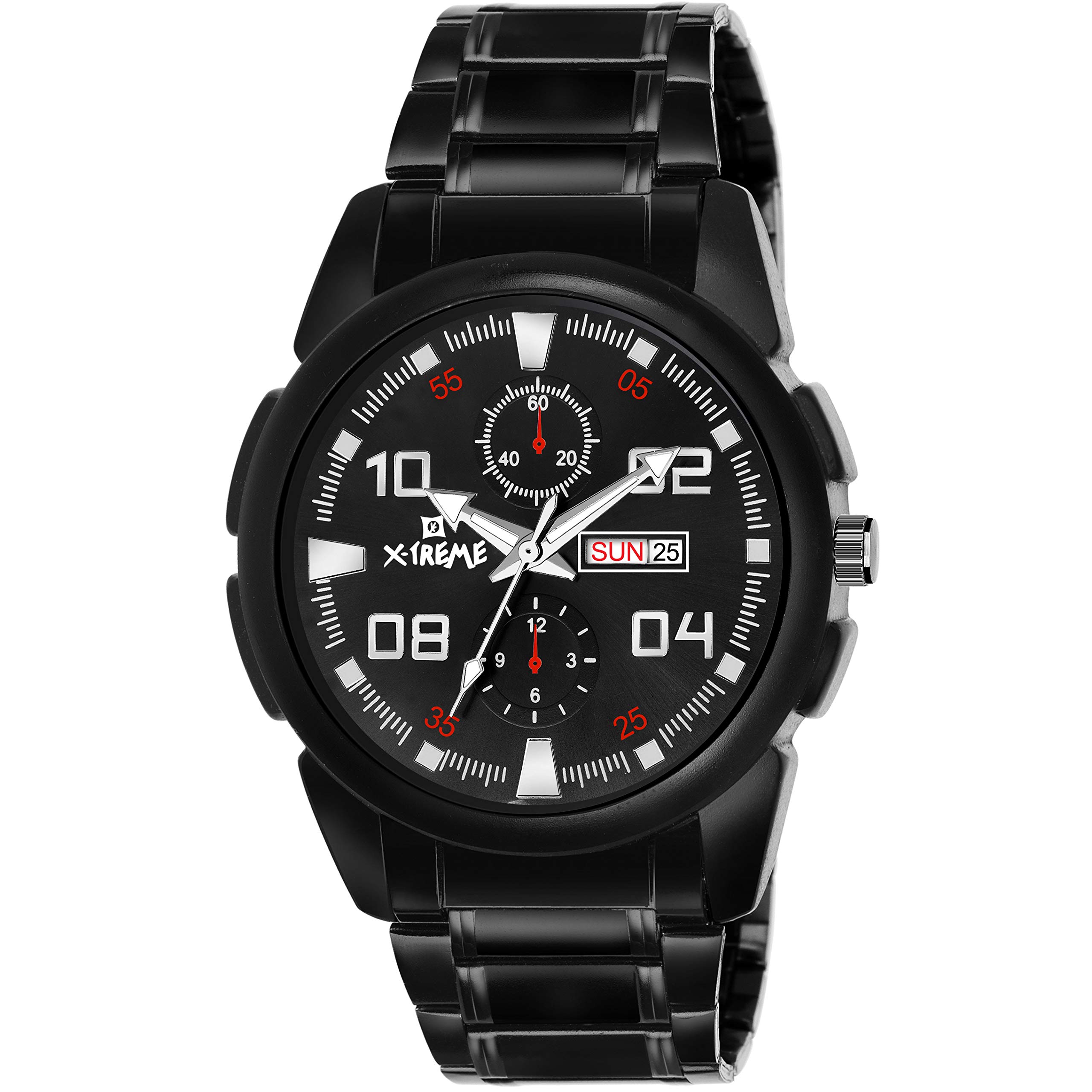Xtreme Round Brown Dial Day & Date Watch for Men (XM-GR058-BKBK) (B07X4WKCC3) Amazon Price History, Amazon Price Tracker