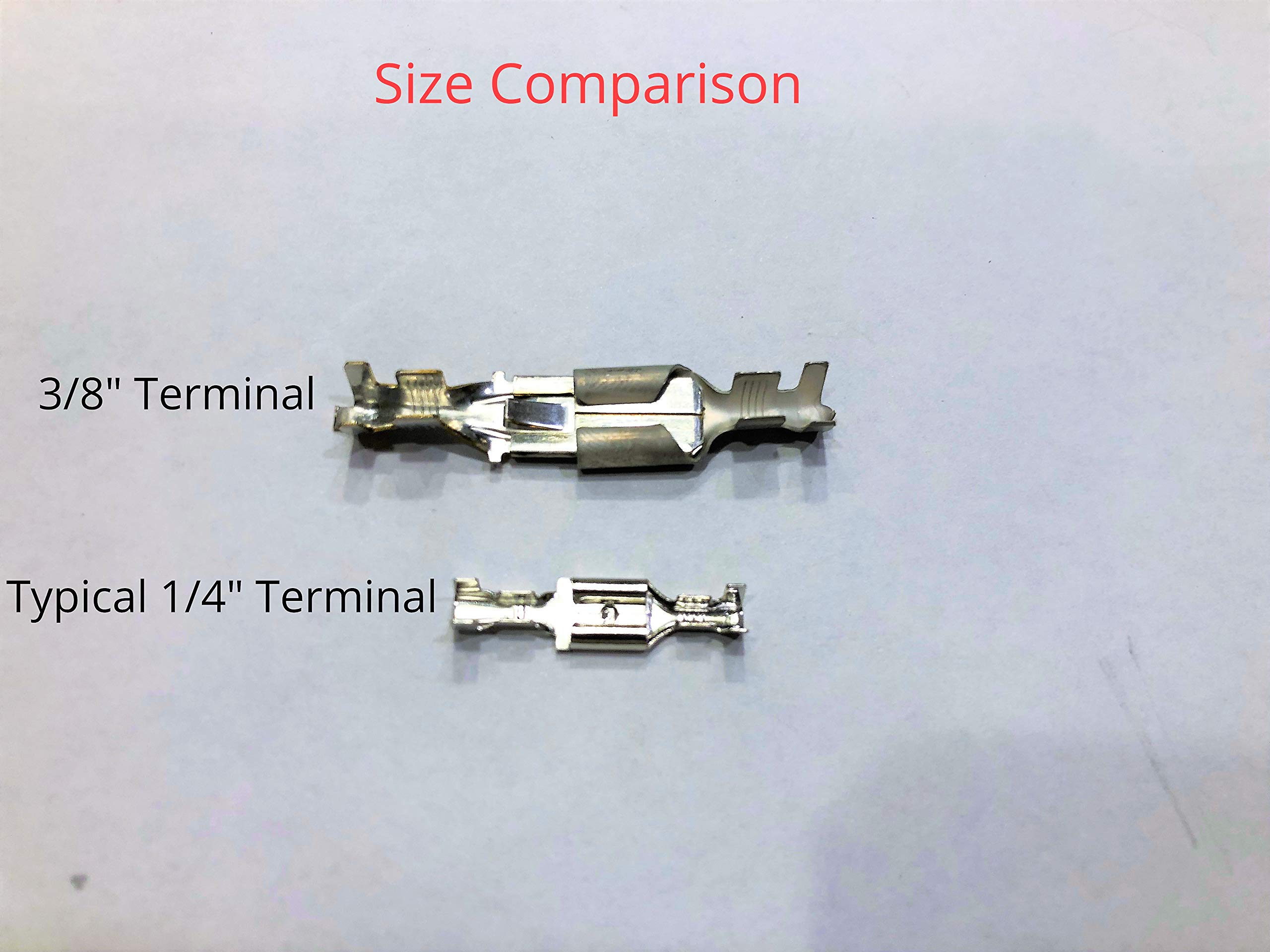 Amazon.co.jp: 3/8インチ スペードターミナルコネクタセット (オスと