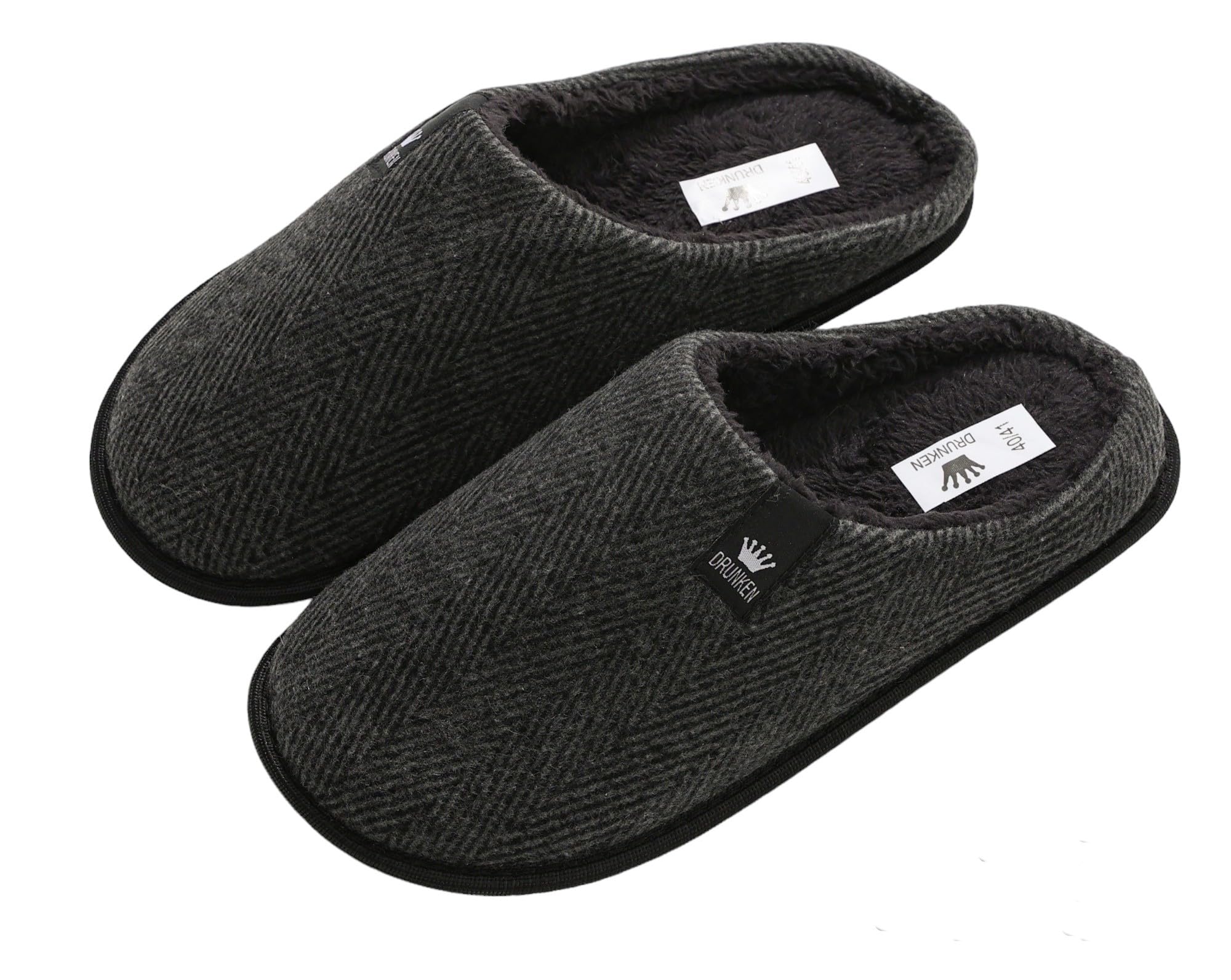 DRUNKEN Slippers For Unisex Winter Sandals Casual Flats Home Footwear Girls Sliders Flip Flops Chappals Ladies Clogs Sleeper Slides Stylish Ortho Soft Black - 8-9 Uk (B0CNTTKL9D) Amazon Price History, Amazon Price Tracker