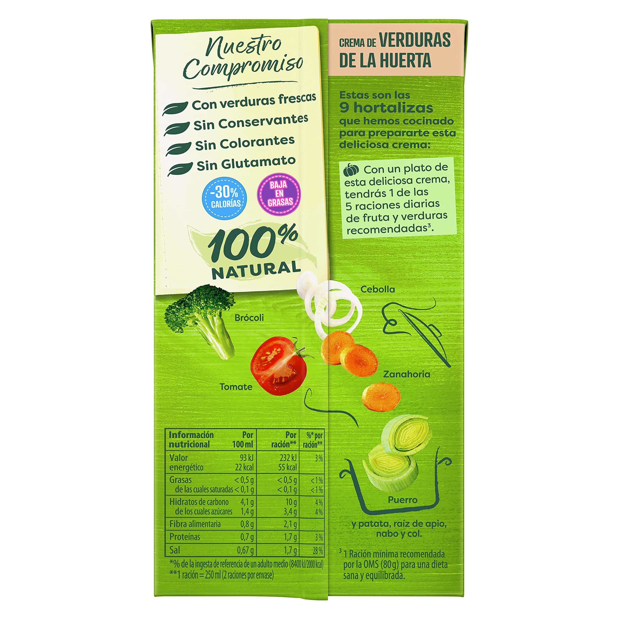 Knorr Crema Ligeresa Verduras de la Huerta 500ml - Pack de 12