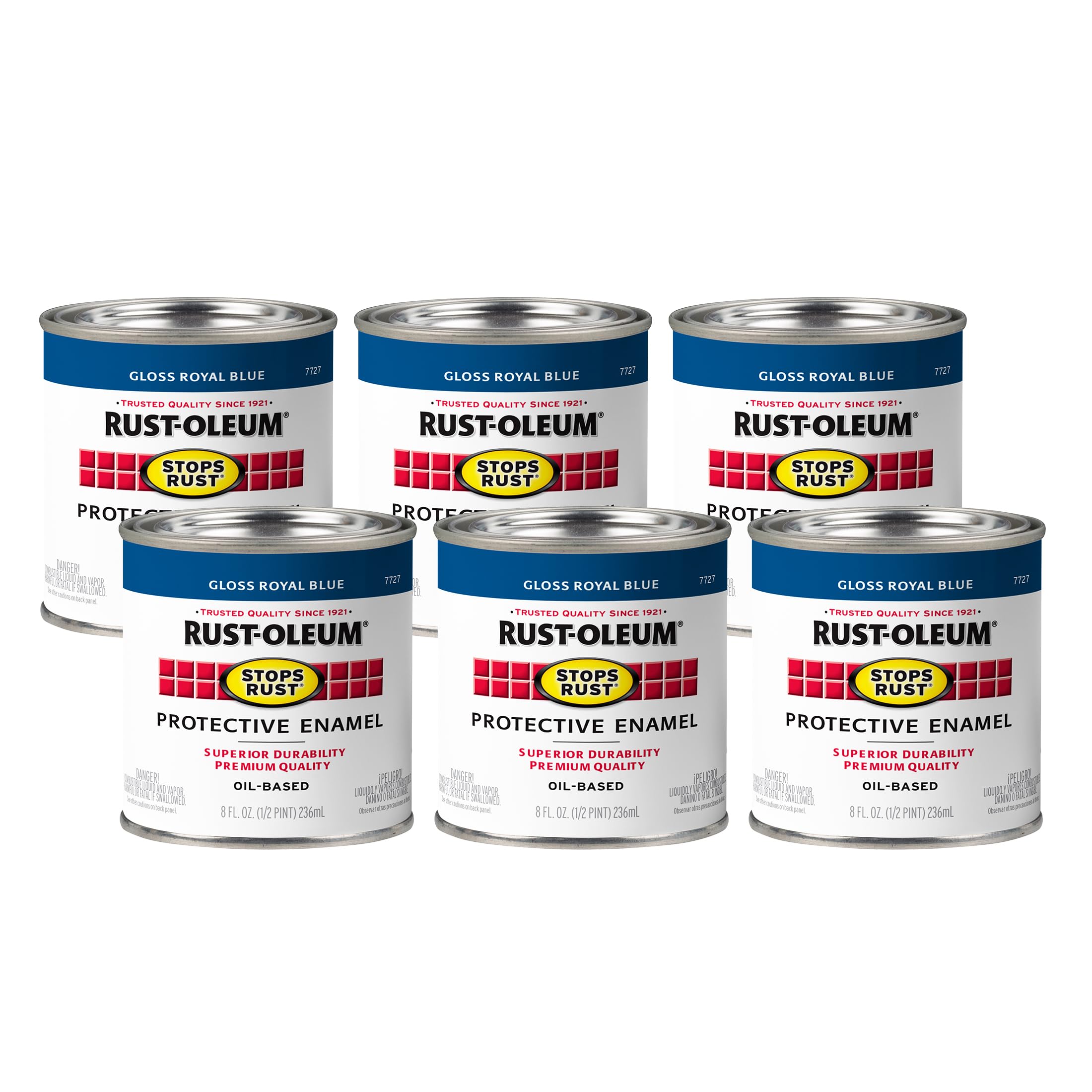 Rust-Oleum Stops Rust Brush On Protective Enamel Paint, Gloss Royal Blue