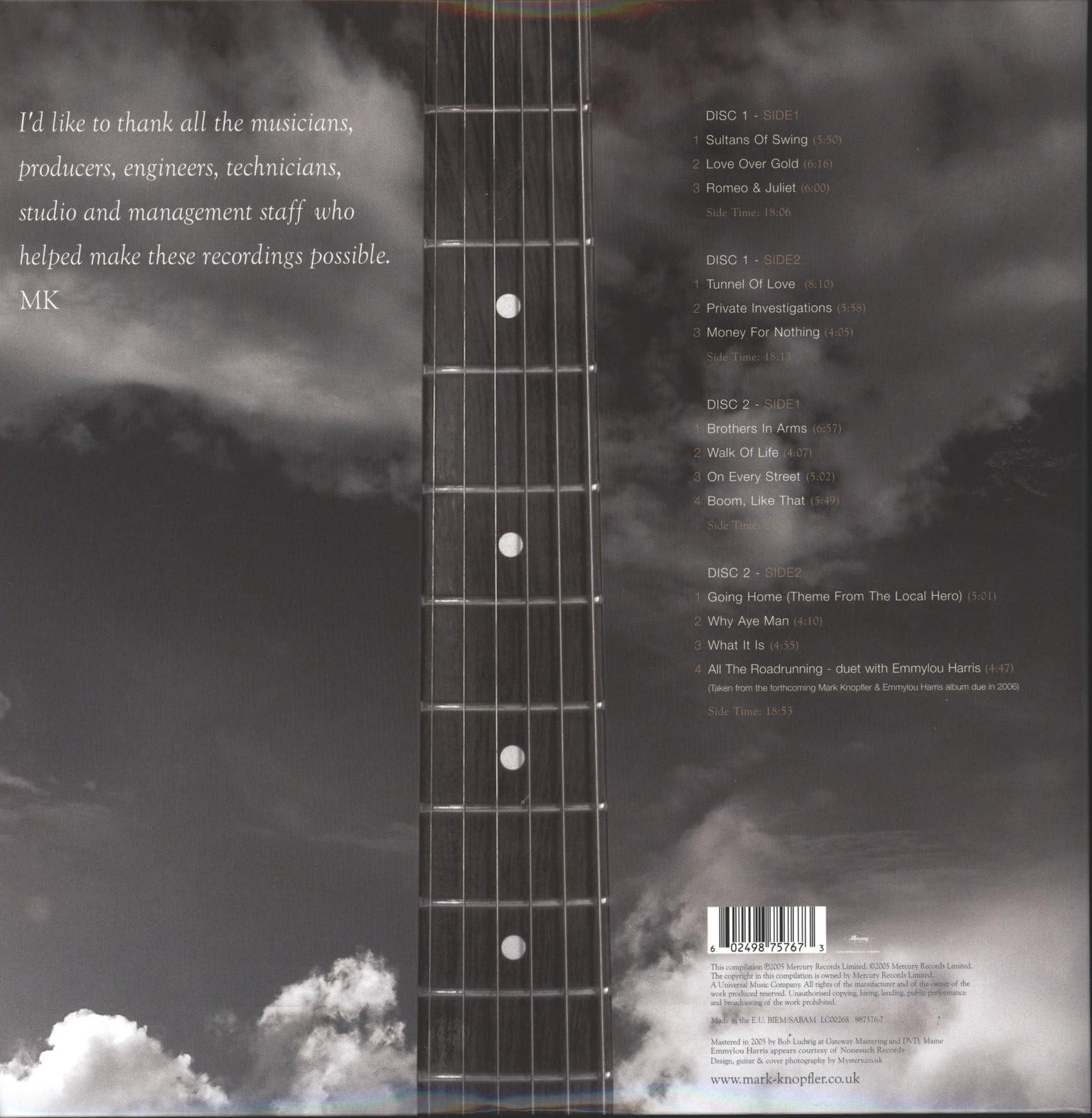 Dire Straits Mark Knopfler Private Investigations