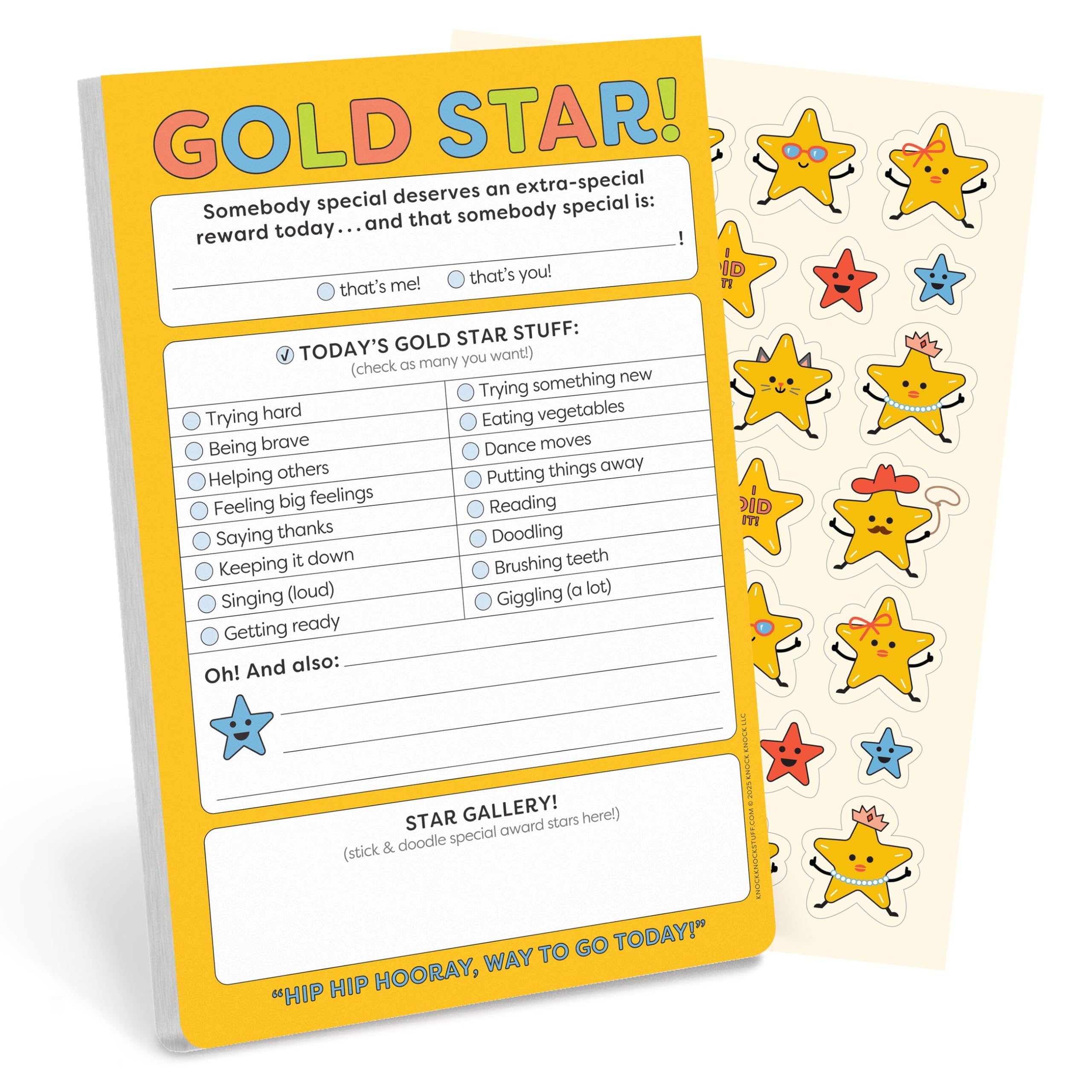 Knock Knock Kids Gold Star! Playtime Pads (Knock Knock Kids Playtime Pads)