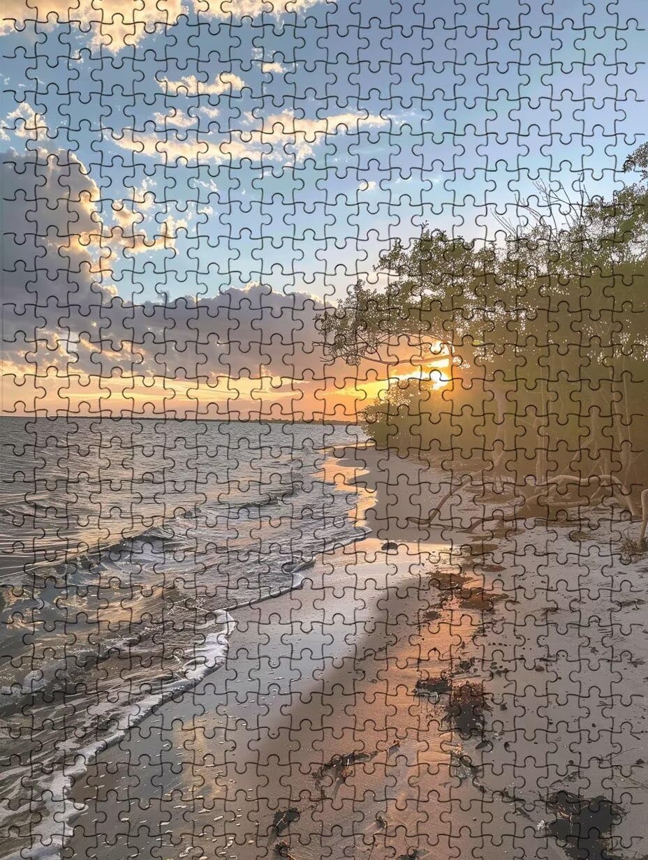 Tramonto Mare Puzzle 5000 Pezzi, 3D Puzzle per Adulti Impegnativo, Educa Puzzles Artistico, Divertente E Stimolante Puzzles Decorativo per La Famiglia, Regalo e Decorazione Pareti FNKL6-863