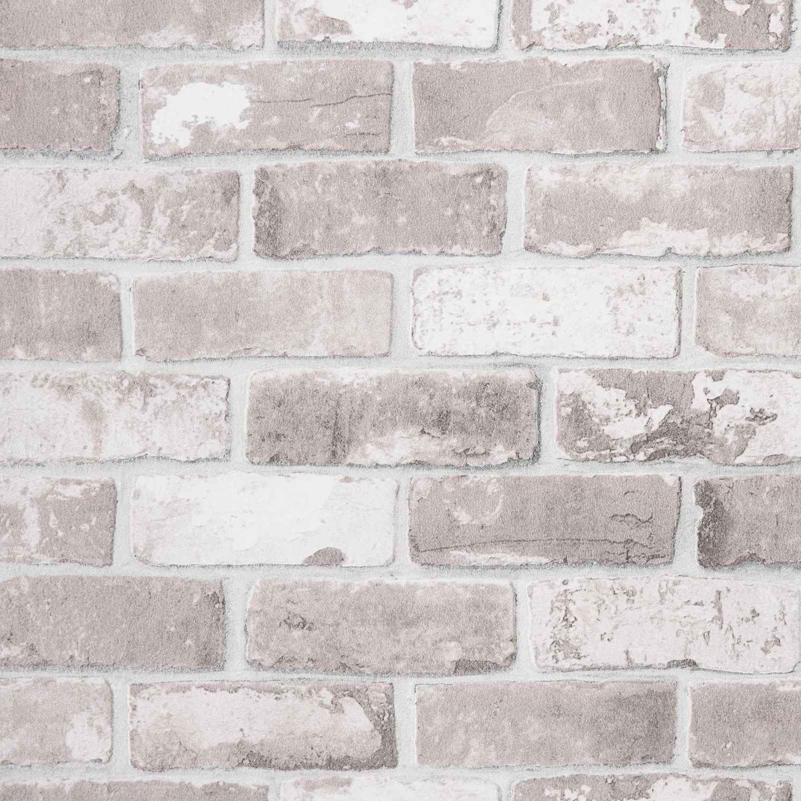 Papel pintado liso 3D a rayas de ladrillo no tejido 10 x 0,53 m Revestimiento de pared para salón, dormitorio, pasillo con patrón moderno y superficie texturizada, fácil renovación