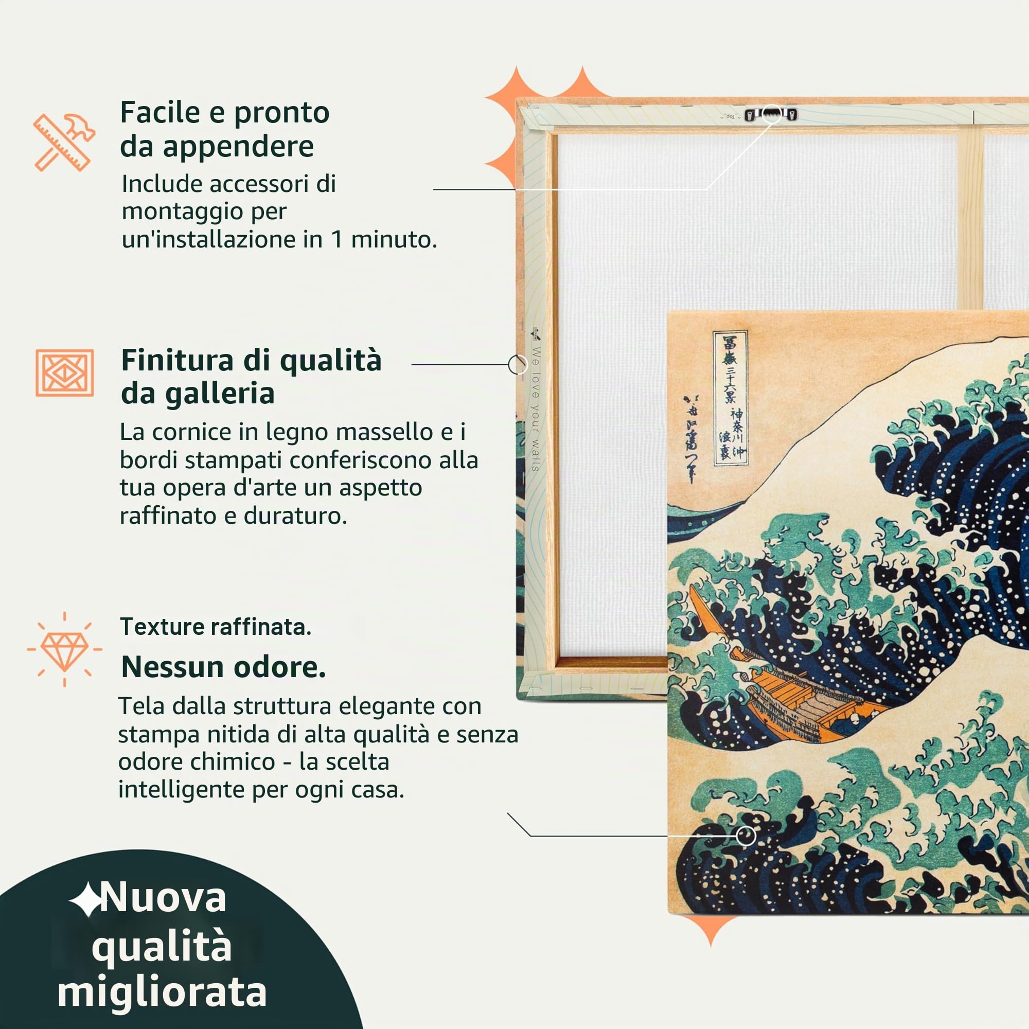 murando - Quadro per la cucina 110x80 cm 5 Pezzi Set Stampa su tela XXL Immagini Moderni Murale Fotografia Grafica Decorazione da parete Quadri Componibili Coffee Caffe j-C-0091-b-m