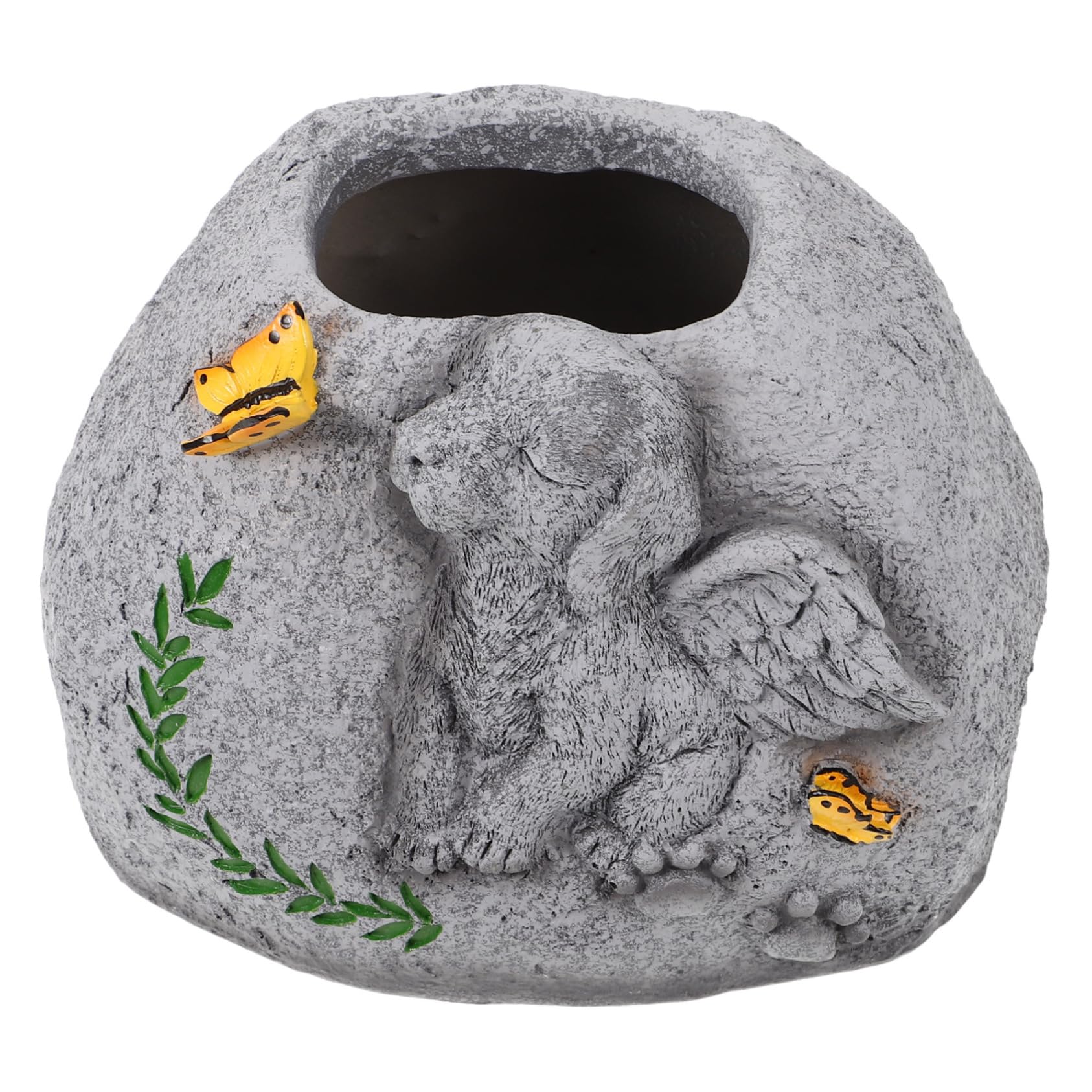 Monument de jardin pour animaux Milisten et pot de plante commémoratif