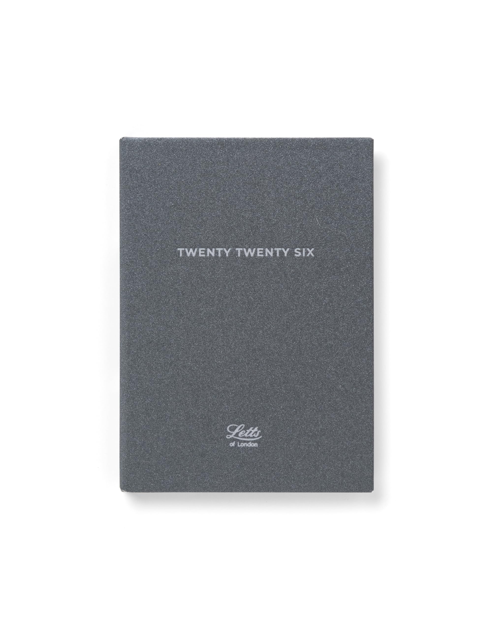Letts of London Titanium A6 week to view 2026 diary - Charcoal 26-082588