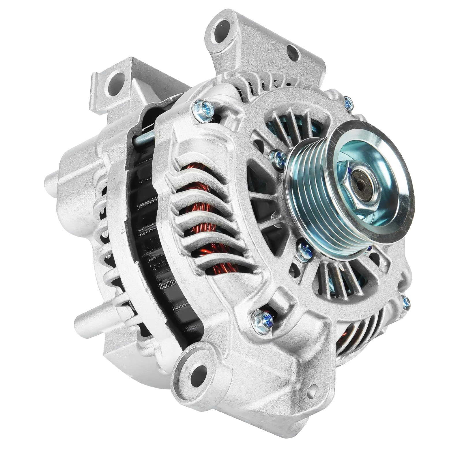 Photo 1 of Automotive New Alternators Fits for Mazda 6 2.3L 2.3 2003 2004 2005, 400-48048, 13996, LF18-18-300, LFY8-18-300R