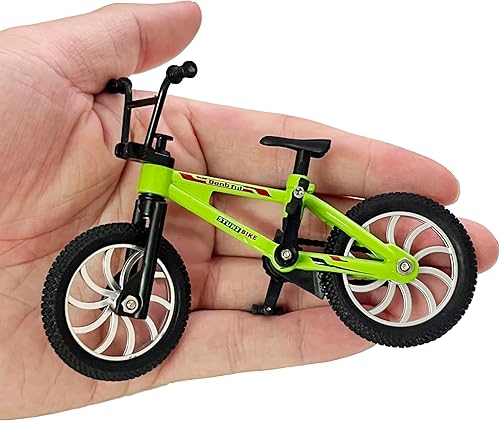 Miniatura 7 de Mini juguete de bicicleta de dedo - Modelo de bicicleta de montaña de aleación con herramientas, piezas móviles, regalo para niños y coleccionistas