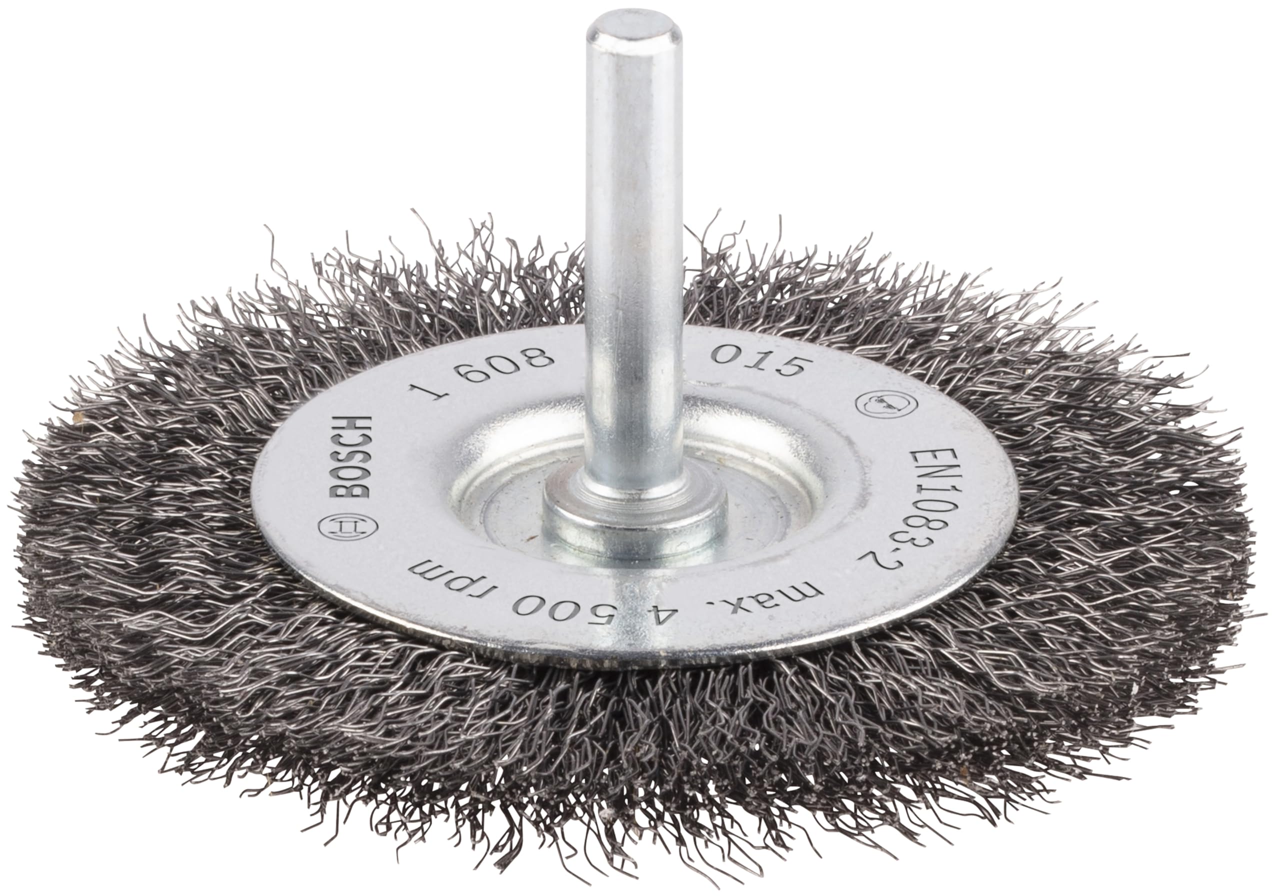 Bosch Bosch 1x PRO Steel Longlife Wire Wheel, Crimped Wire for 6 mm Cylindrical Shank and Drill (Ø 75 mm, Professional Accessory Rotar