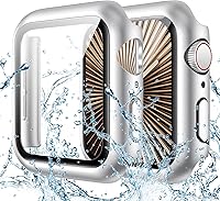 Vista 18 de Goton - Funda impermeable para Apple Watch 38 mm Series 3 2 1, protector de pantalla de vidrio templado, protección completa de policarbonato duro