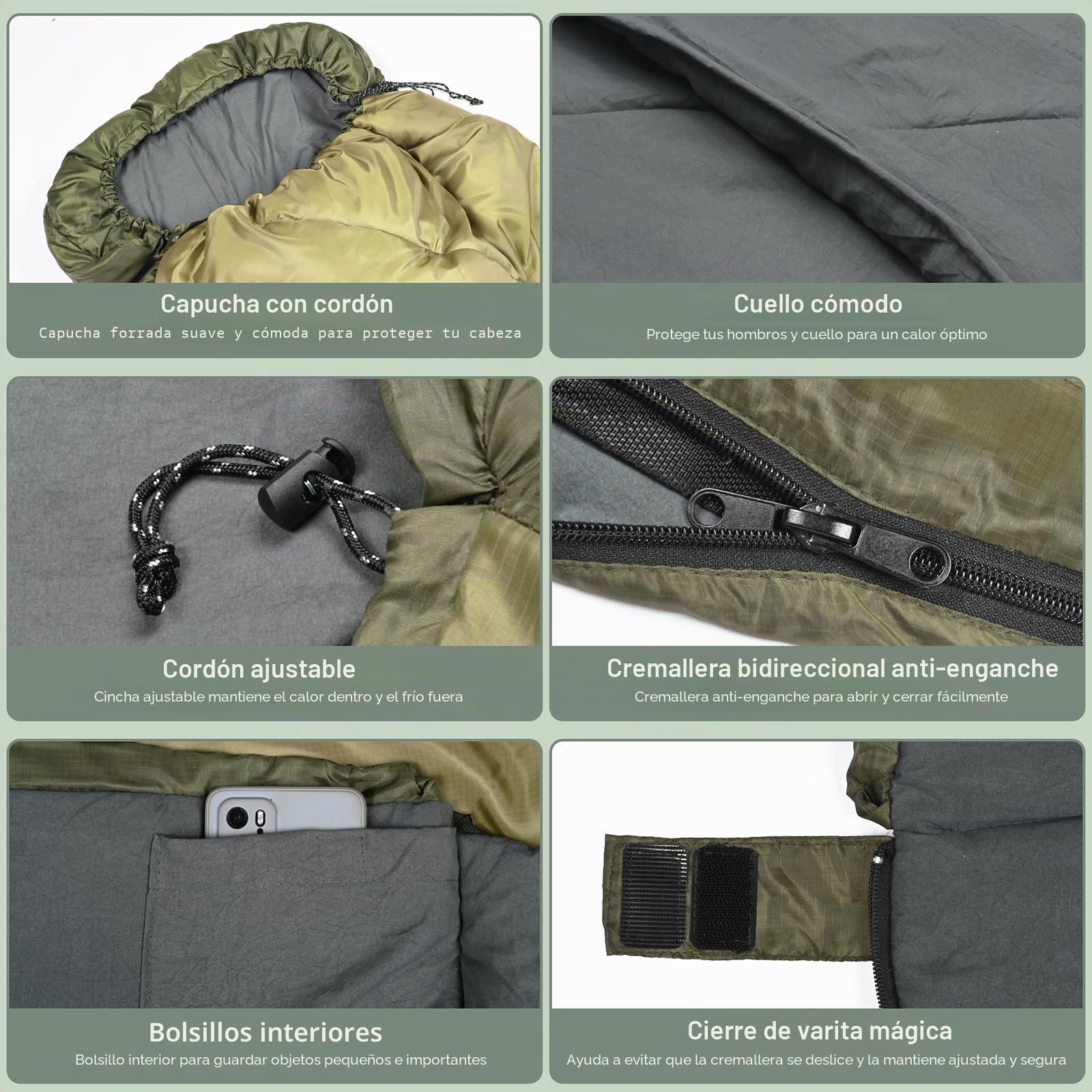 Sleeping Bag for Adults, Lightweight Waterproof XL Sleeping Bag for Camping Backpacking or Hiking, Fit for Big and Tall Person Warm & Cold Weather Activities
