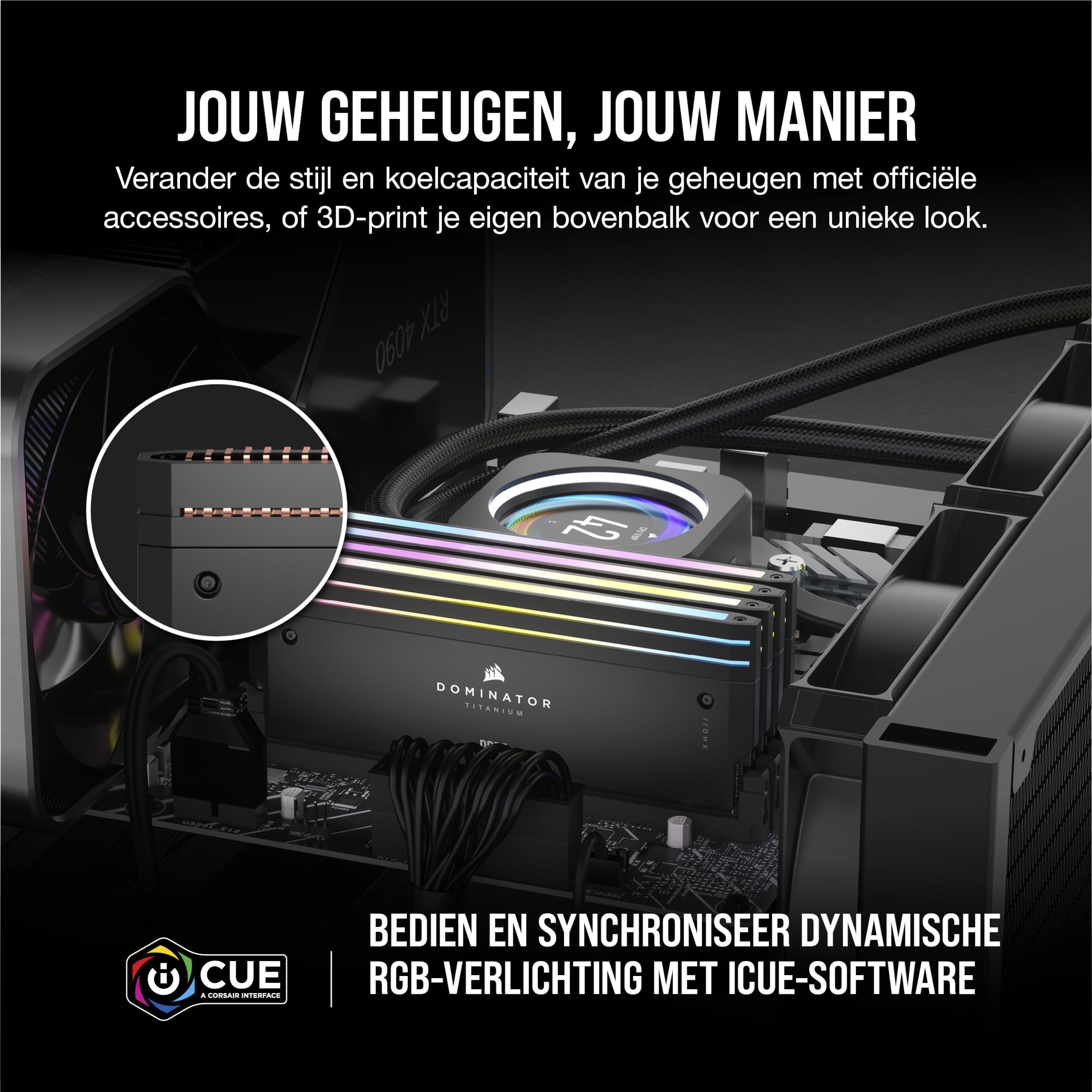 メモリー Corsair Dominator DDR5 RGB 32GB (2x16GB) CORSAIR DOMINATOR TITANIUM RGB DDR5 RAM 32GB (2x16GB) DDR5 Tot