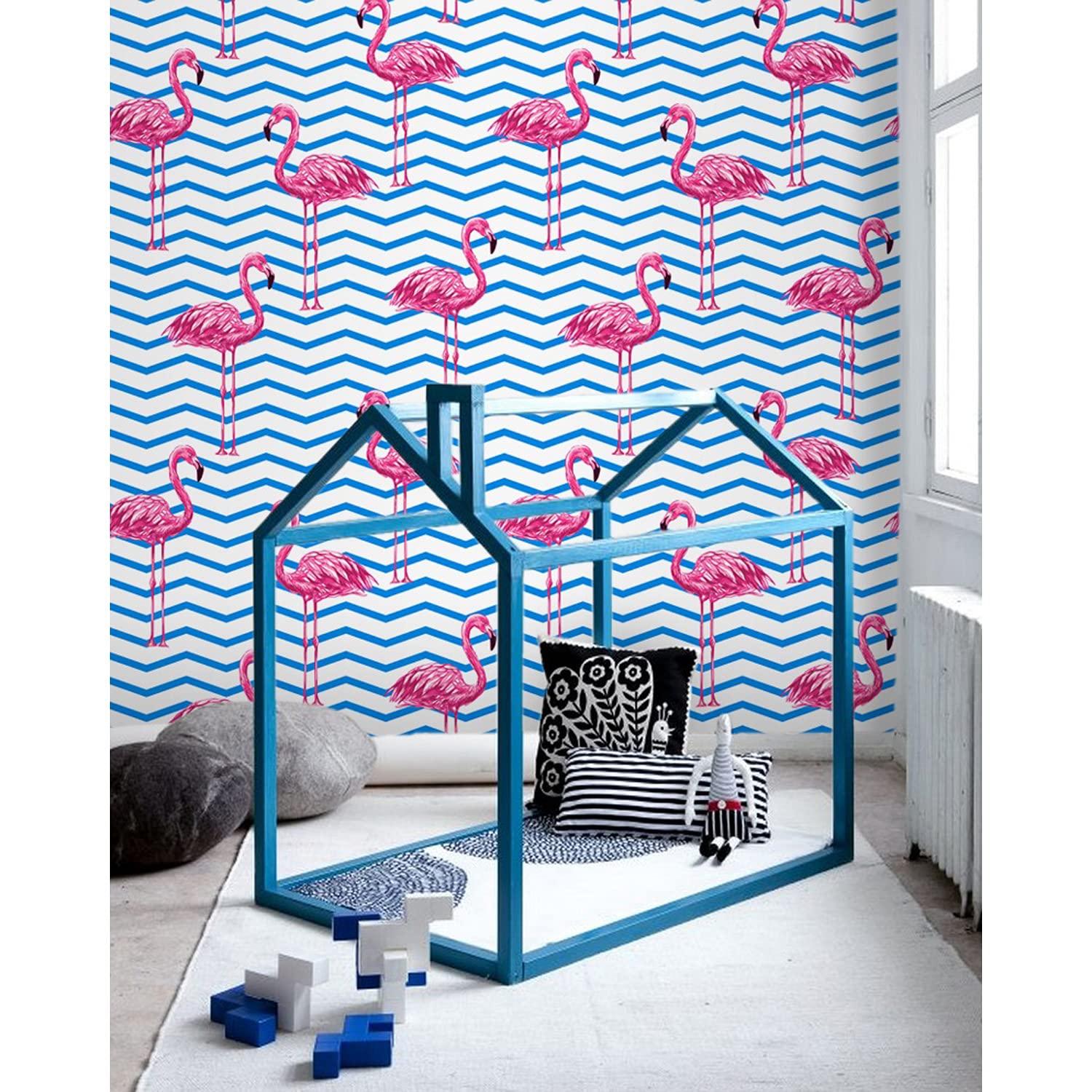 Stickers Muraux Auto-Adhésive Flamingos 208x146 Décoration Meuble Chambre Salon Cuisine