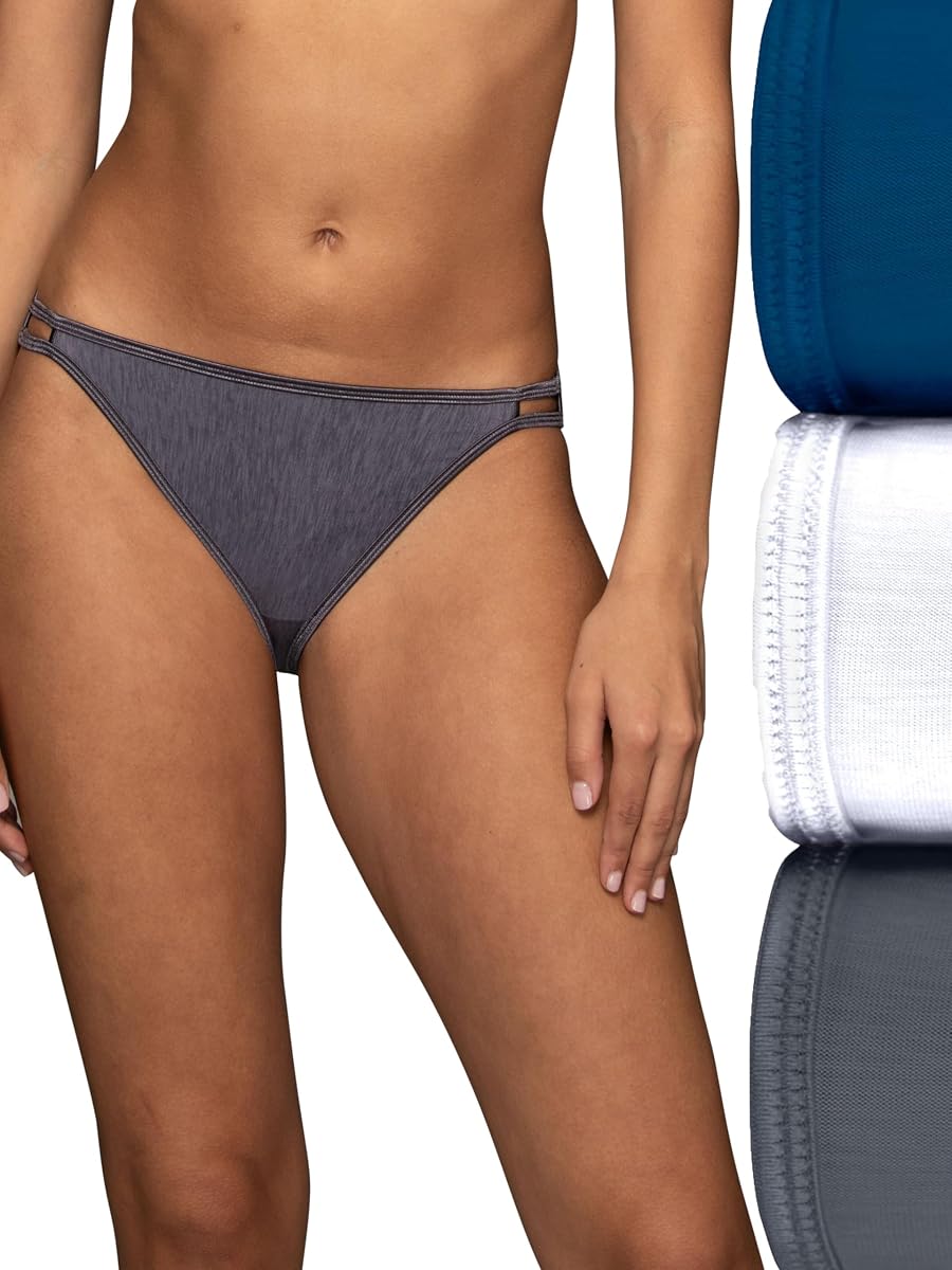 Women's Illumination String Bikini Panties, Silky Stretch & Satin Trim