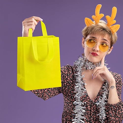 Miniatura 5 de SPERPAND 20 bolsas de regalo reutilizables medianas con pañuelos, bolsas de recuerdo de fiesta, bolsas de regalo de cumpleaños no tejidas para