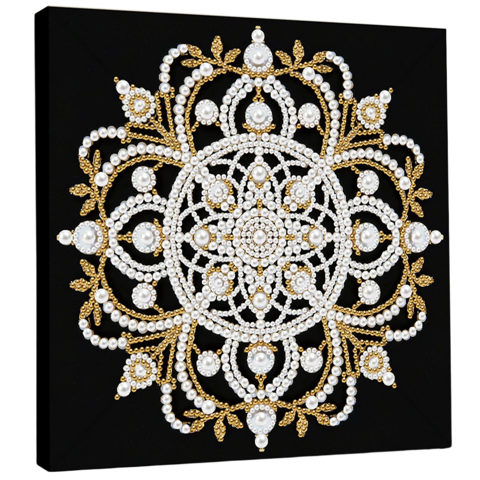 Mandala DIY Pearl Painting Kit for Adults Home Wall Decor 25x25cm with Frame