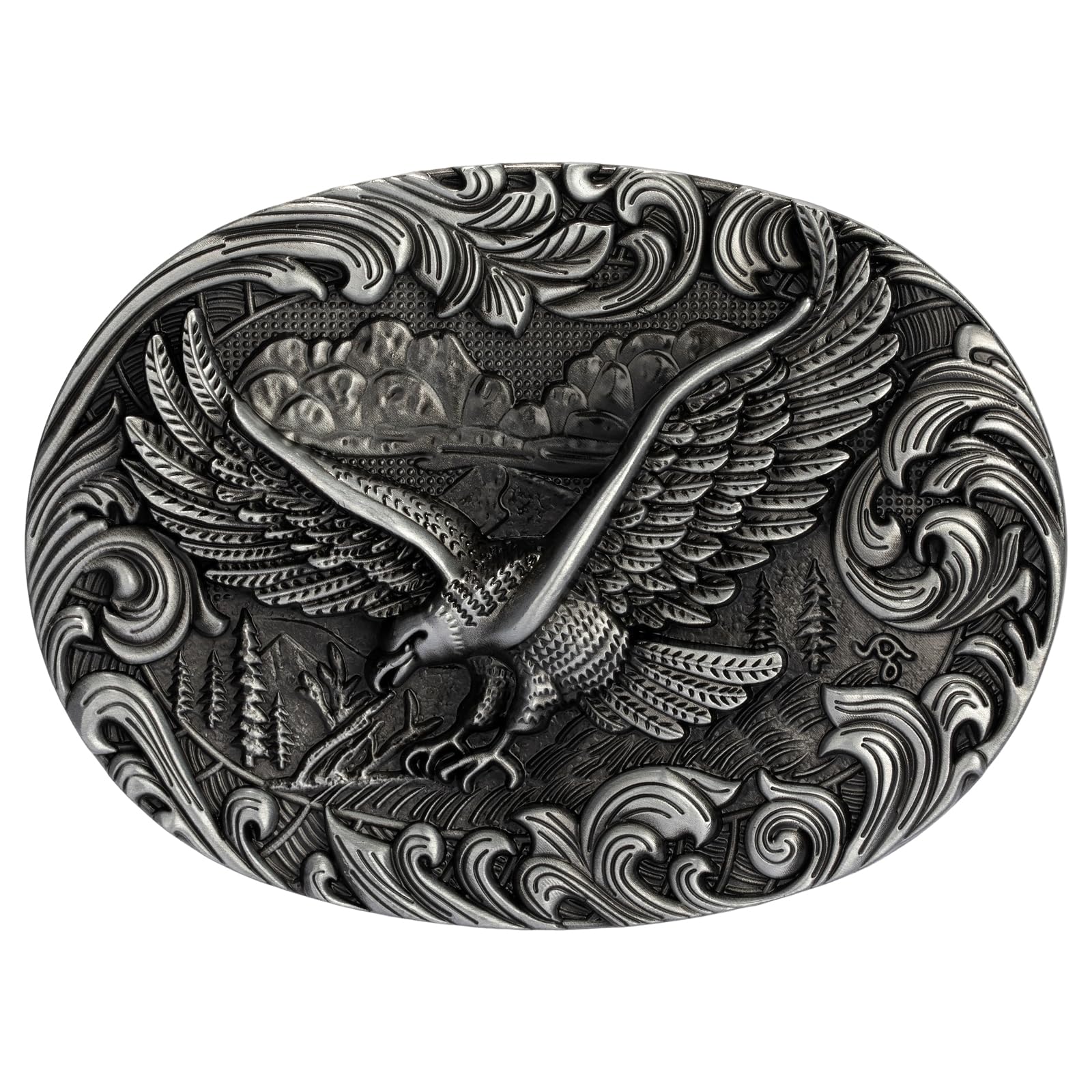 Belt Buckles for Men Women - American Flag and Eagle Belt Buckle