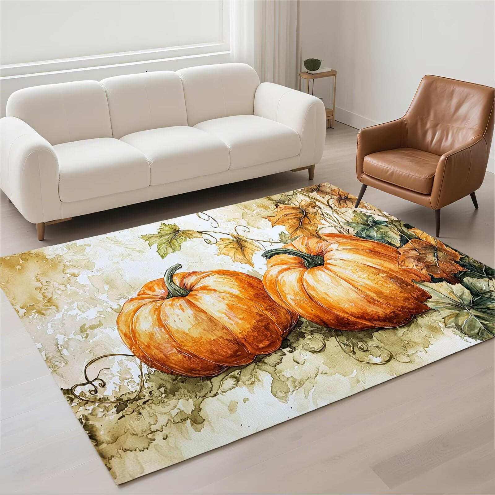 Tapis lavable en machine et antidérapant 50x80 cm résistant Pumpkin