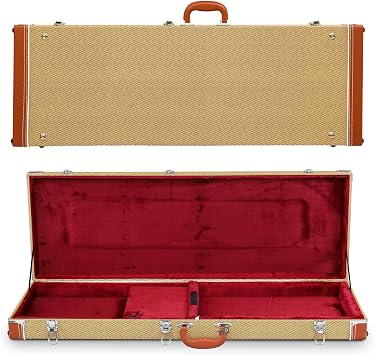 Ktaxon Electric Guitar Hard Case, 39-Inch Wooden Hard Shell Case, Yellow