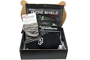 Mission Darkness Limited Edition Faraday Hat and Phone Shield Bundle: The Ultimate EMF Protection Package