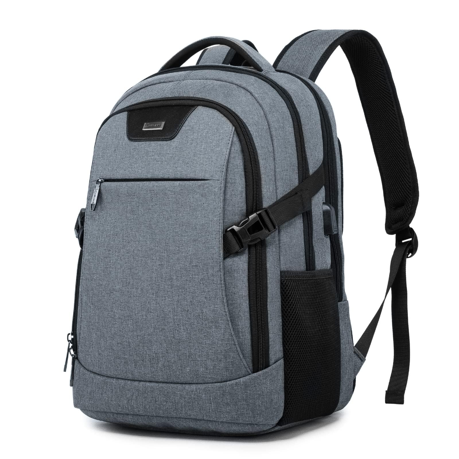 DUSLANG Zaino Uomo Zaini per PC Portatile, 15.6 Pollici Zaino Porta PC con Caricatore USB zaino da lavoro, Impermeabile Zaini per Laptop, Computer, Notebook, Viaggio Regalo Uomo & Donna